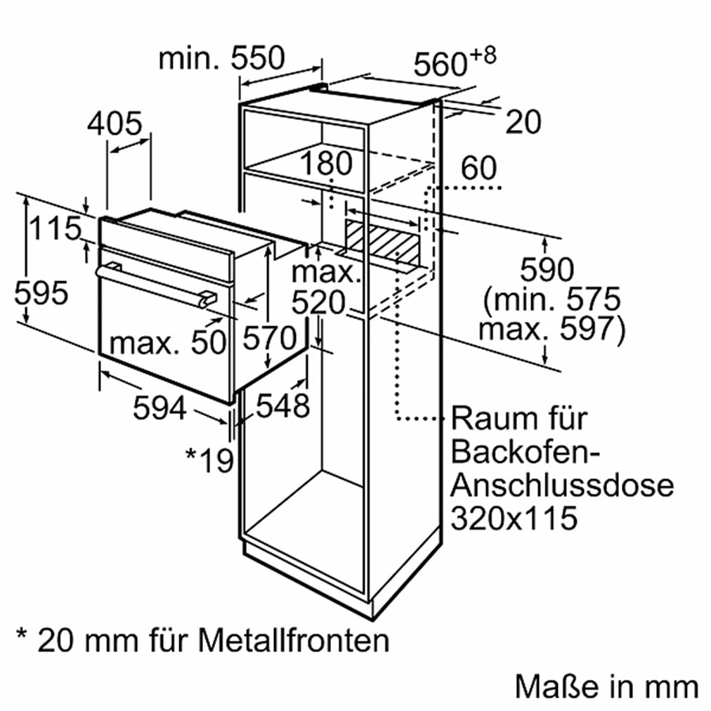 BOSCH Elektro-Herd-Set »HND211LB1«