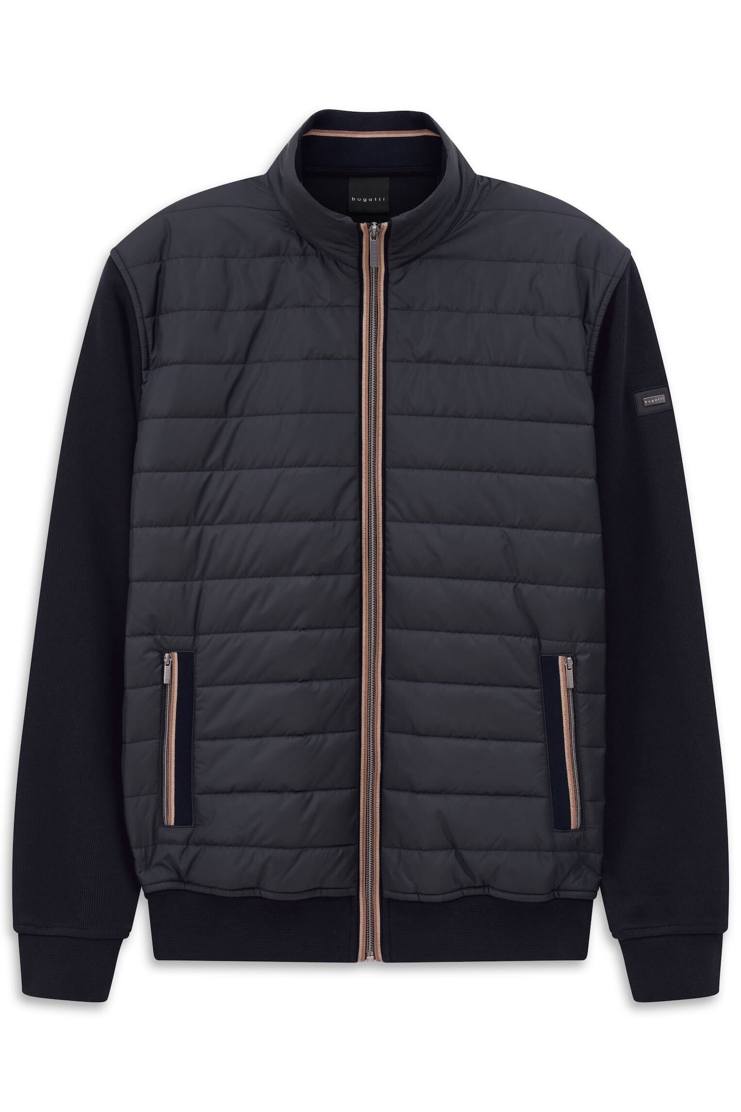 bugatti Sweatjacke »Regular Fit« mit gesteppter Front