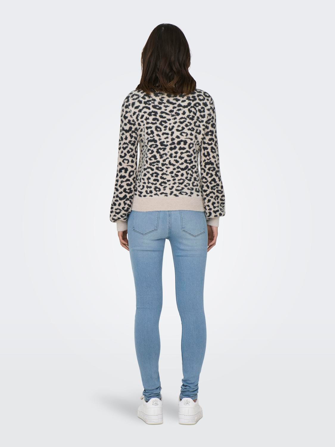 JDY Strickpullover »JDYLORRAINE ANIMAL L/S PULLOVER KNT NOOS«