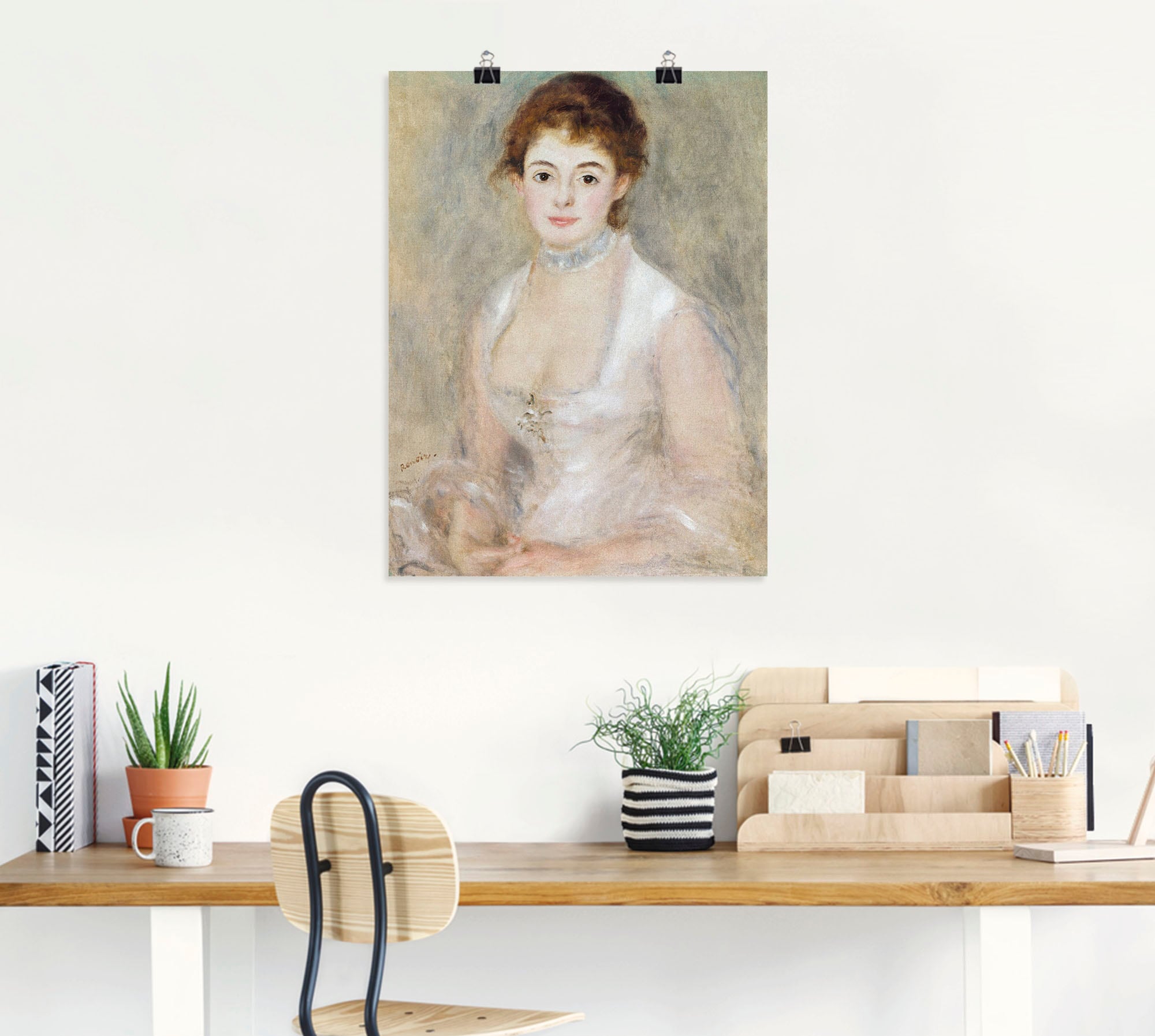 Artland Kunstdruck »Bildnis der Madame Heriot.«, Frau, (1 St.), als Leinwandbild, Wandaufkleber oder Poster in versch. Größen