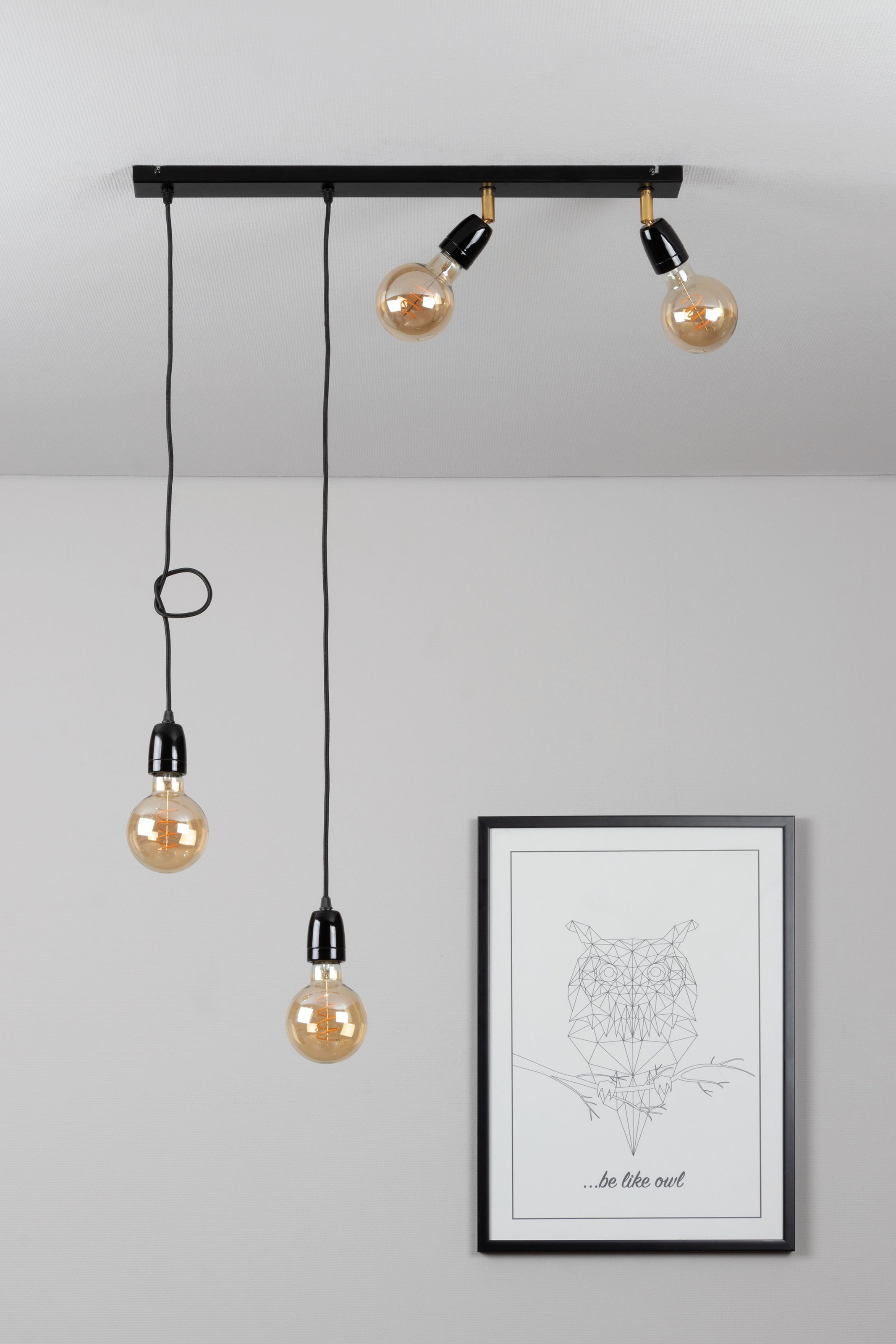 BRITOP LIGHTING Deckenleuchte »Porcia«, 4 flammig, Leuchtmittel E27 | ohne Leuchtmittel-Leuchtmittel wechselbar, Dekorative Leuchte aus Ceramik, passende LM E27- exkl., Made in Europe