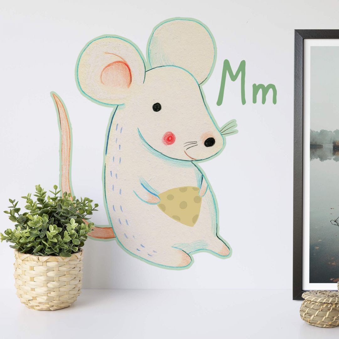 (1 St.) M«, Wall-Art »Maus Raten bestellen auf Wandtattoo Mouse Buchstabe