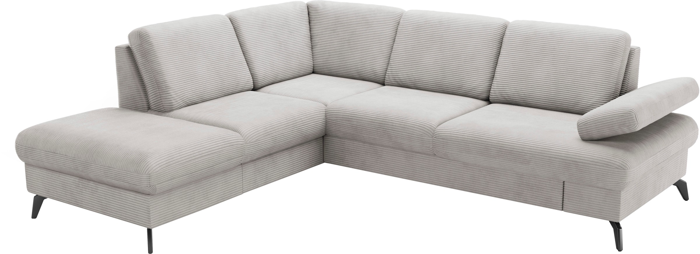 sit&more Ecksofa »Morris Jubi L-Form«, inkl. Armteilfunktion und 1 Zierkissen, wahlweise mit Bettfunktion