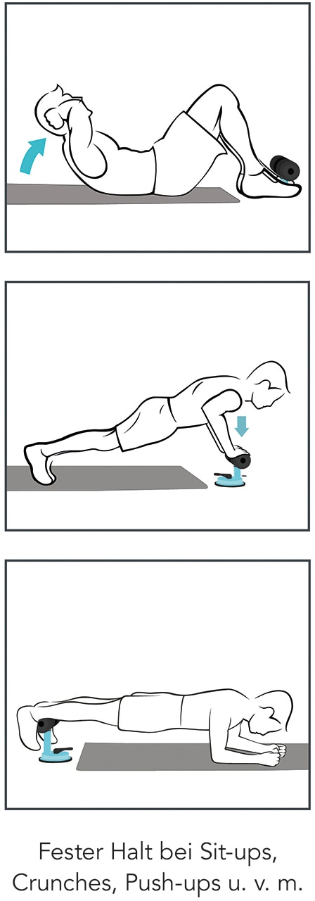 MAXXMEE Bauchtrainer »Trainings-Assistent Sit-Up«, (2 St.)