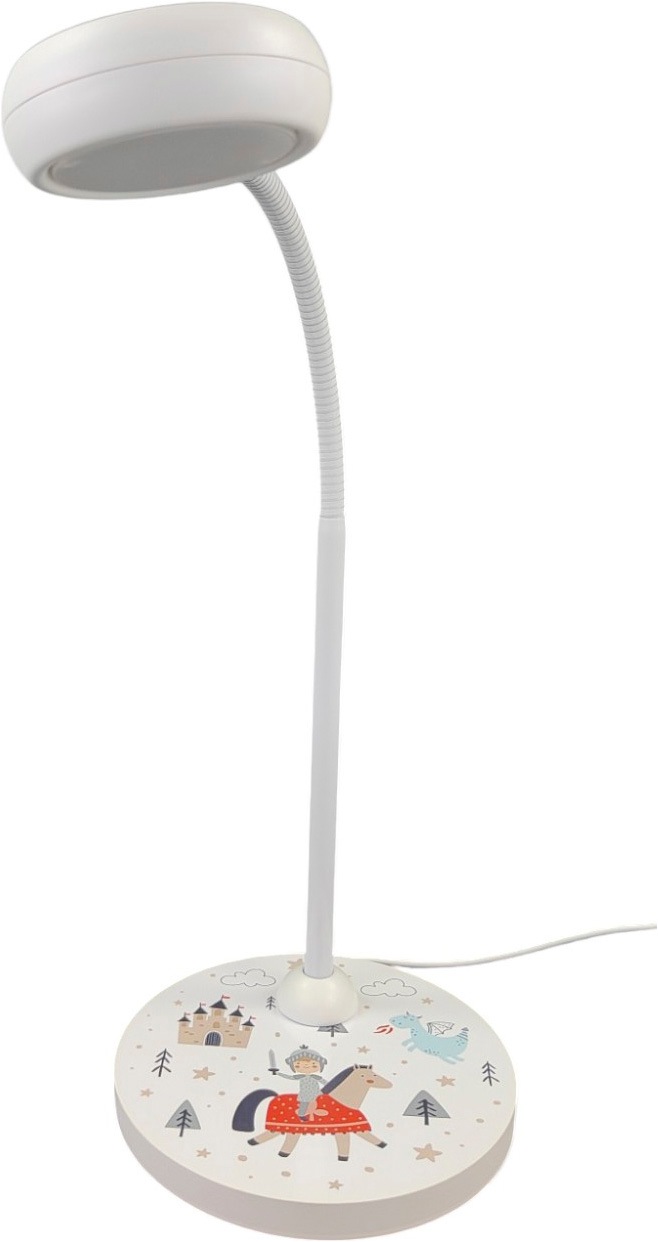 niermann Schreibtischlampe »Kinderlampe mit Motiv "Ritter Theo", Kinderzimmer« GX53 1 Stk. flexibel verstellbarer Leuchtenarm, Made in Germany