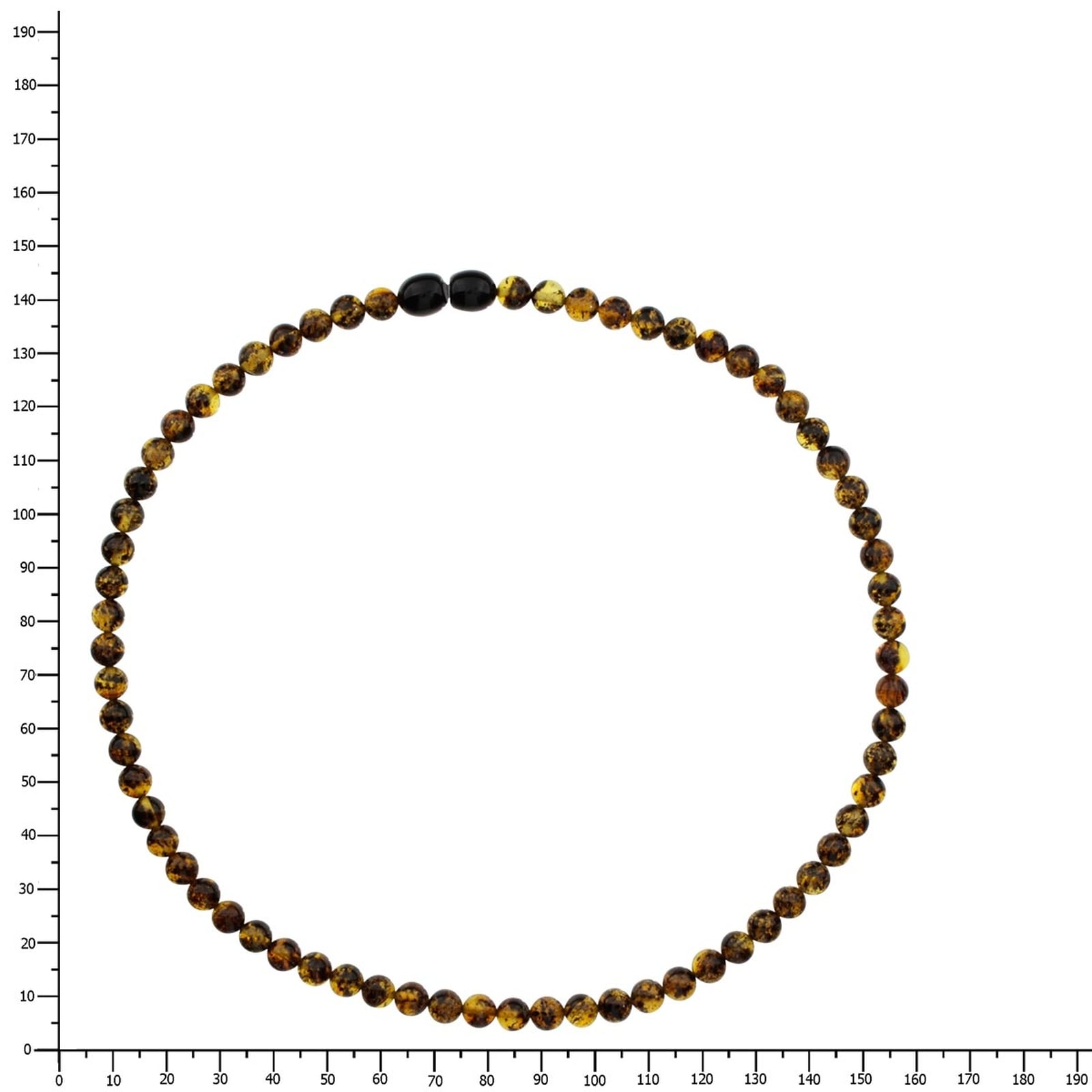 OSTSEE-SCHMUCK Kette ohne Anhänger »- Kugel 5 mm - Bernstein -,«