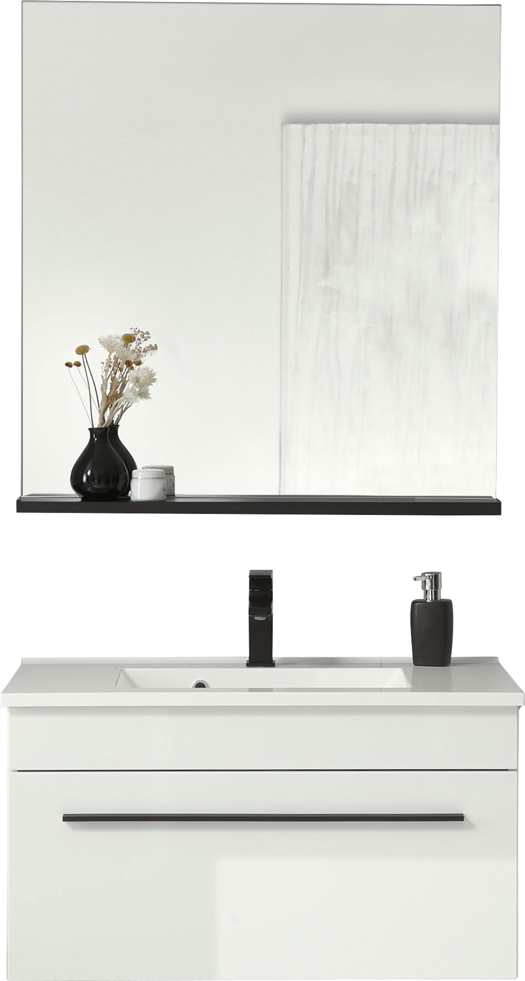 Home affaire Badmöbel-Set »Cantara, Bad im modernen Design, 2-teiliges Badezimmer« Set, 2 Stk. tlg.