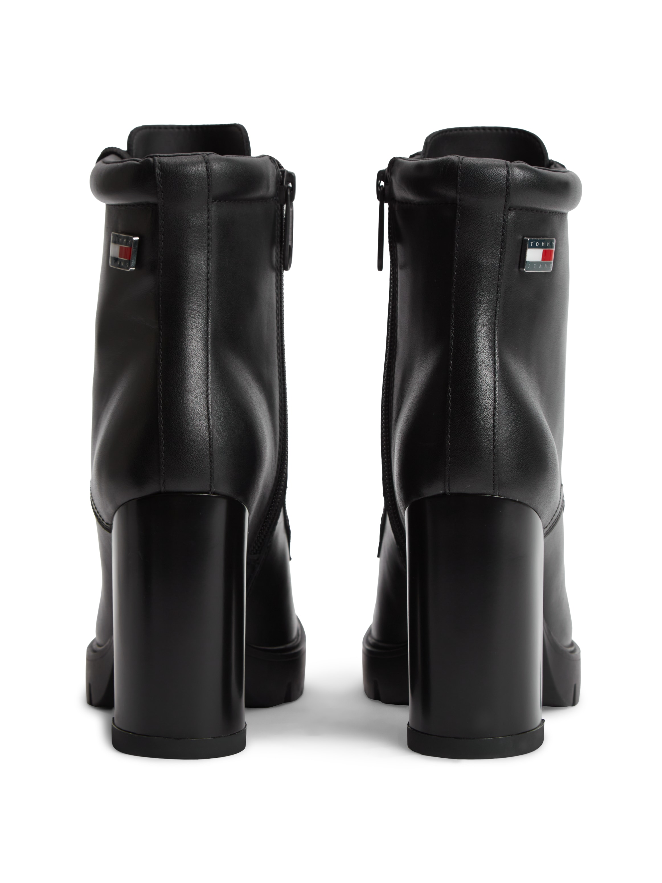 Tommy Jeans High-Heel-Stiefelette »TJW LACE UP HIGH HEEL BOOTS«  Blockabsatz, Schnürstiefelette mit Logoflag