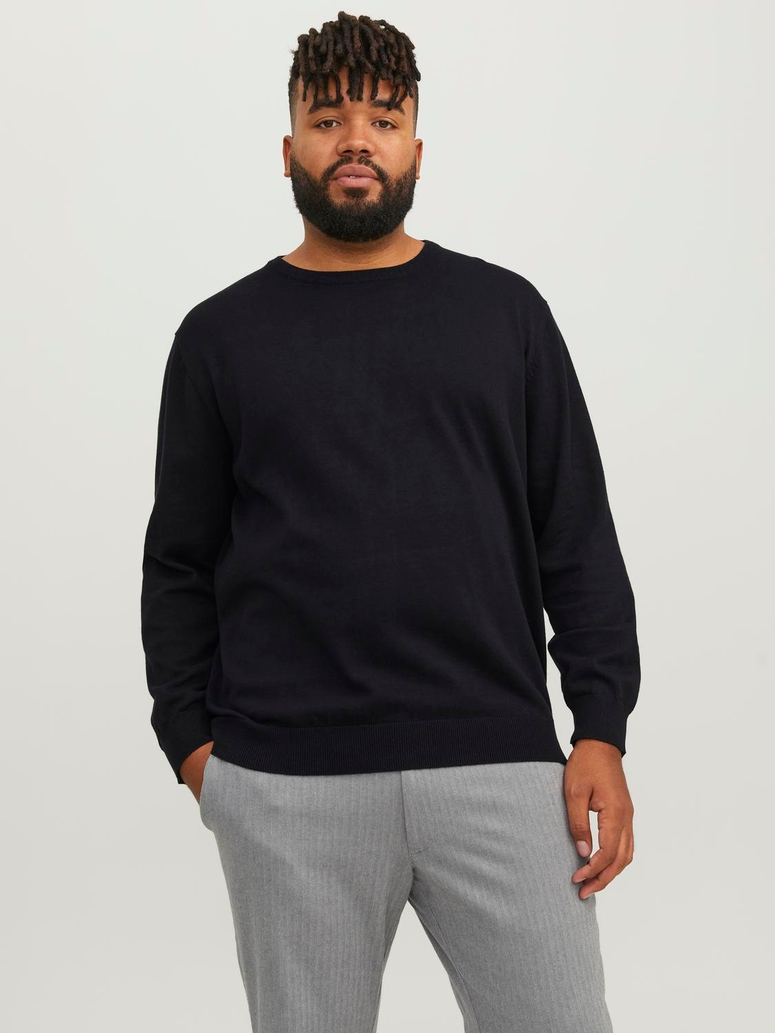 Jack & Jones PlusSize Strickpullover »JJEBASIC KNIT CREW NECK NOOS PLS«