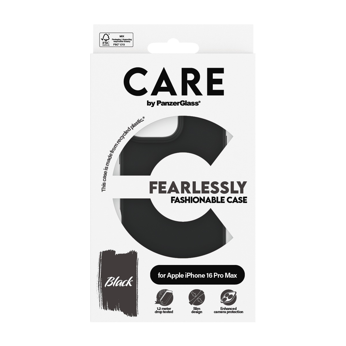 CARE by PanzerGlass Handyhülle »Fearlessly Fashionable Case für Apple iPhone 16 Pro Max«, Backcover, Schutzhülle, Handyschutzhülle, Case, Schutzcase, stoßfest