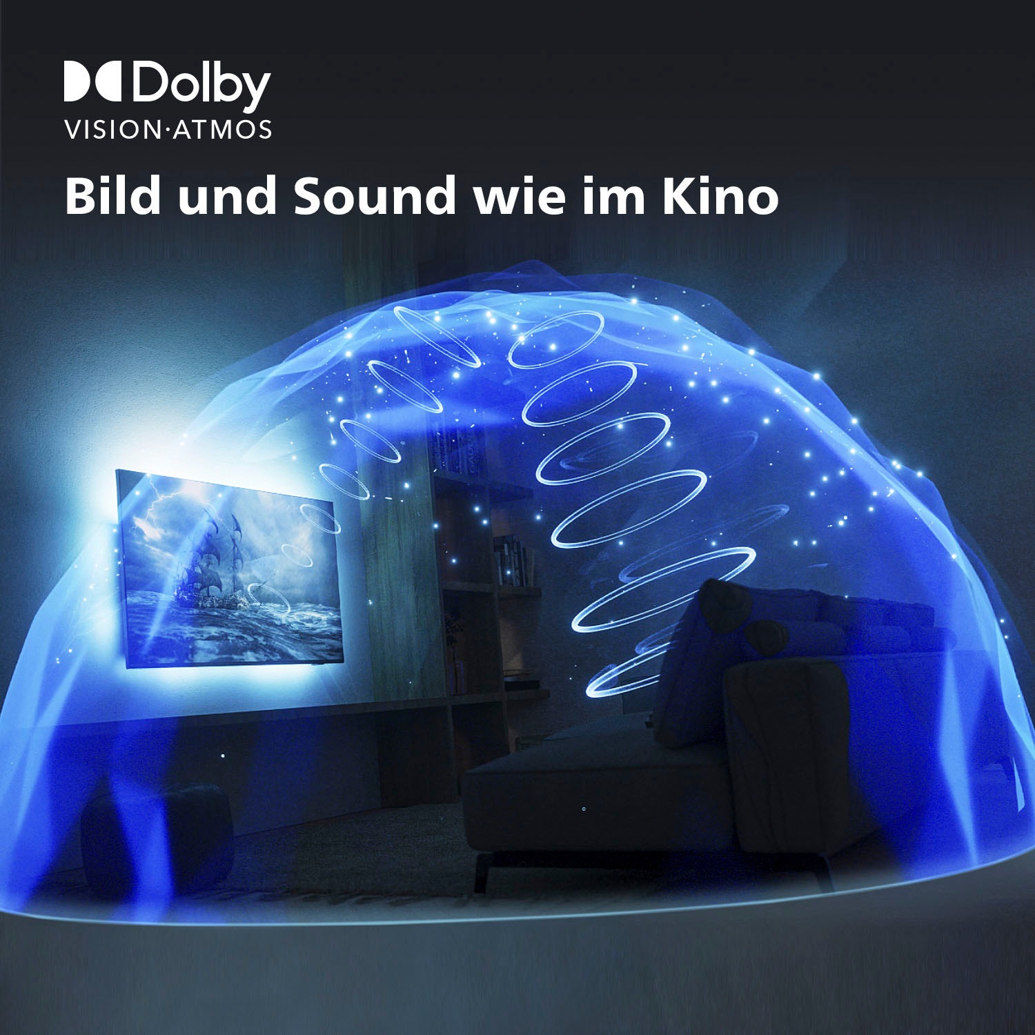 Philips Mini-LED-Fernseher »65PML9008/12«, 4K Ultra HD, Smart-TV