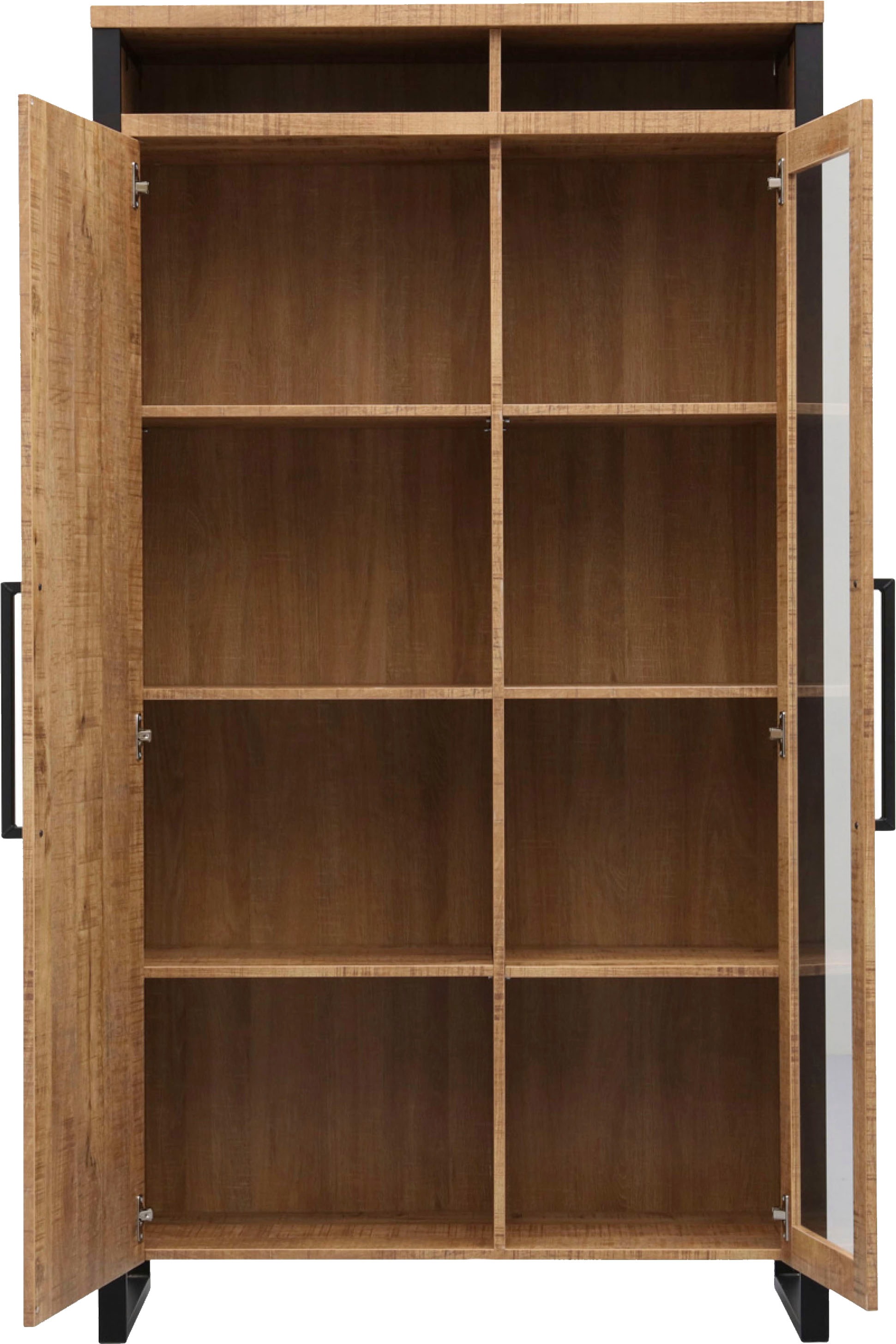 OMG Design Vitrine »Carriba Wohnzimmerschrank« Höhe 190 cm, mit Soft-Close