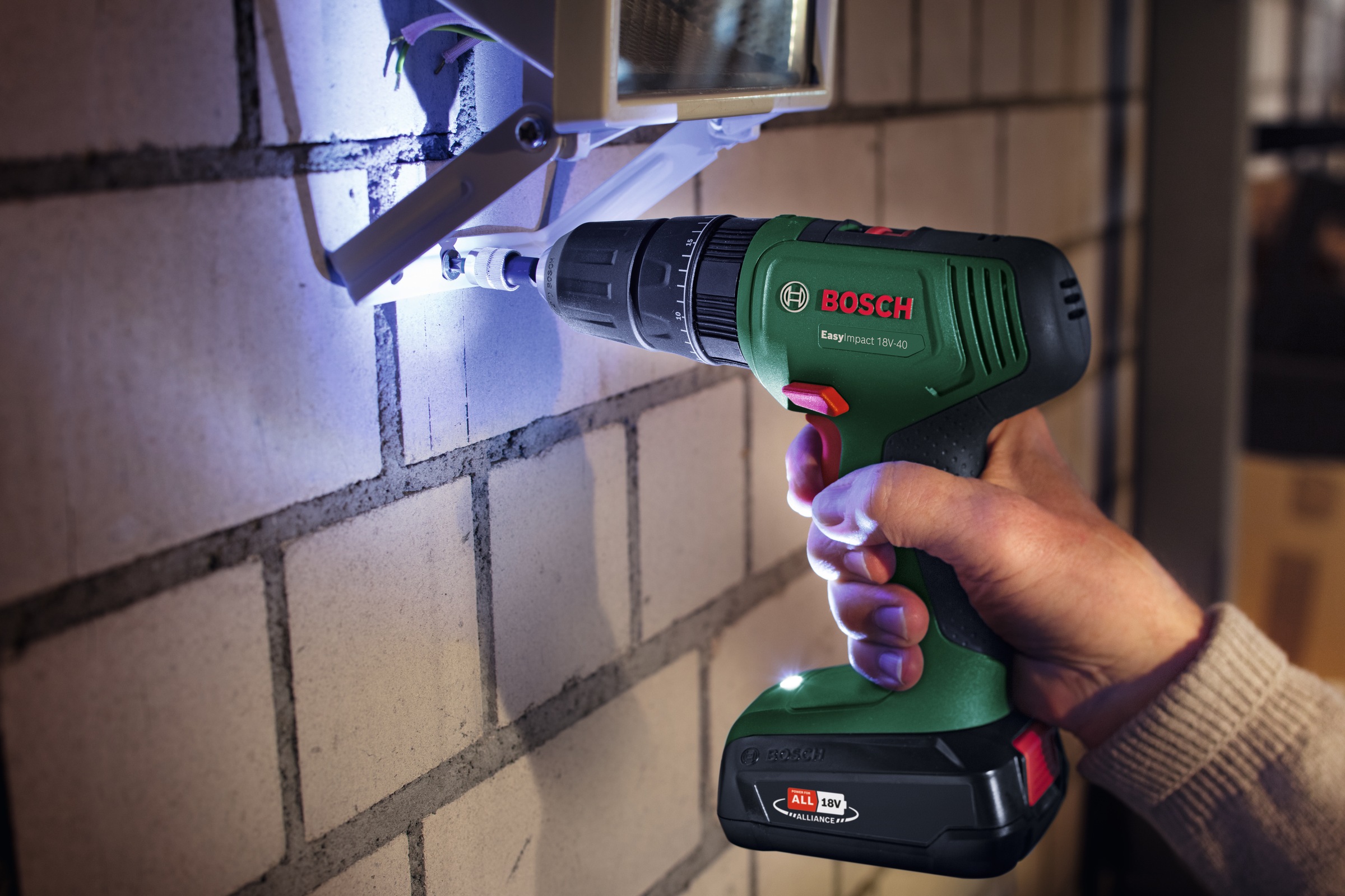 Bosch Home & Garden Akku-Schlagbohrschrauber »EasyImpact 18V-40«, ohne Akku und Ladegerät, 18 Volt System