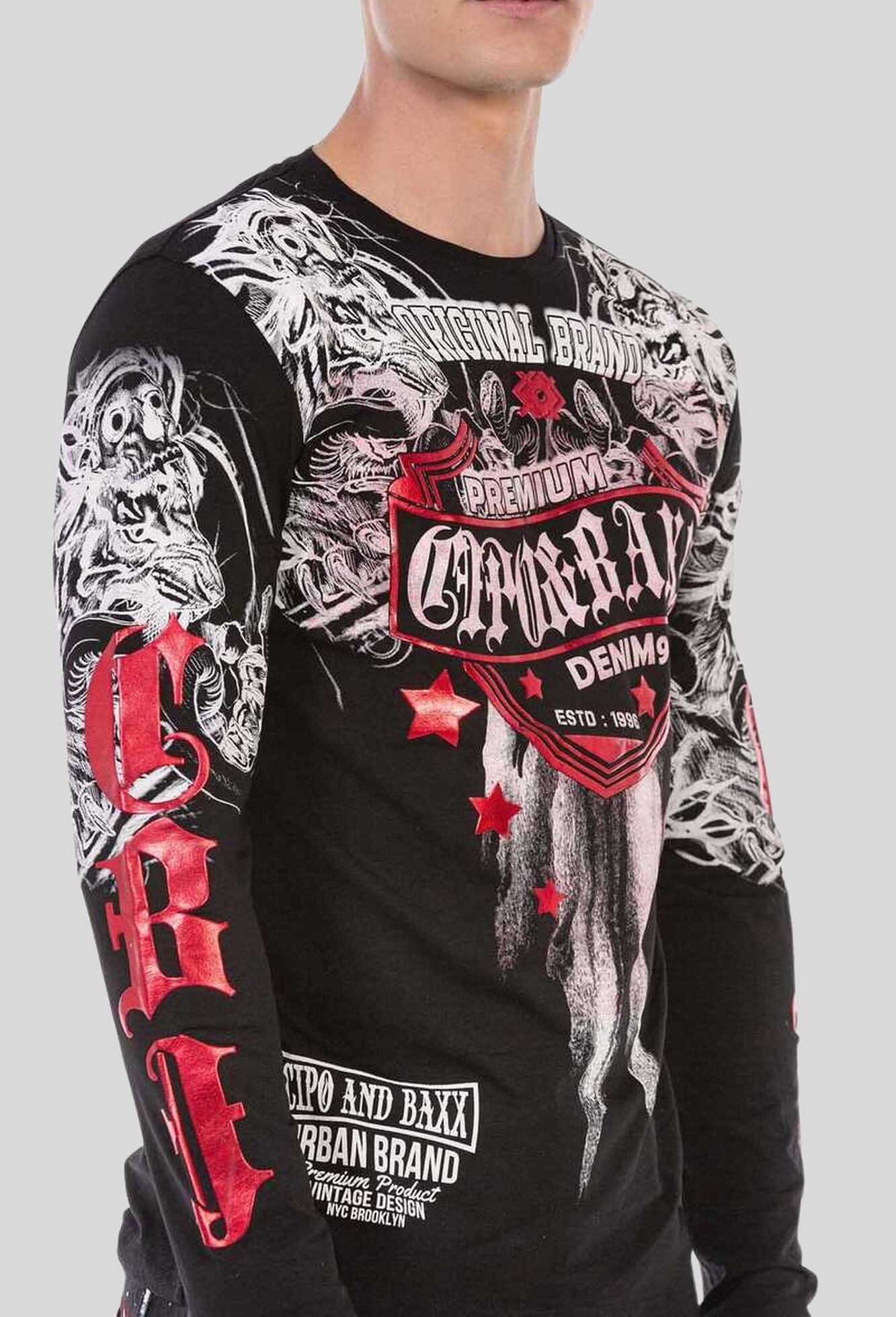 Cipo & Baxx T-Shirt »Cipo & Baxx Sweatshirts« mit coolem Print