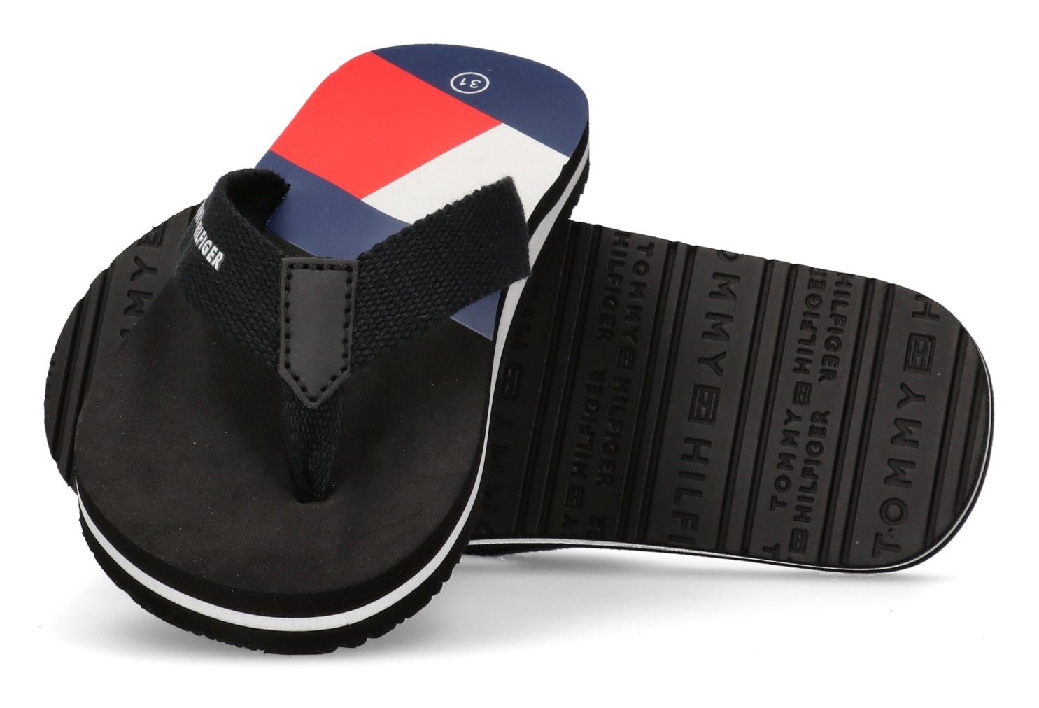 Tommy Hilfiger Zehentrenner, Slides, Sandale mit Zehensteg