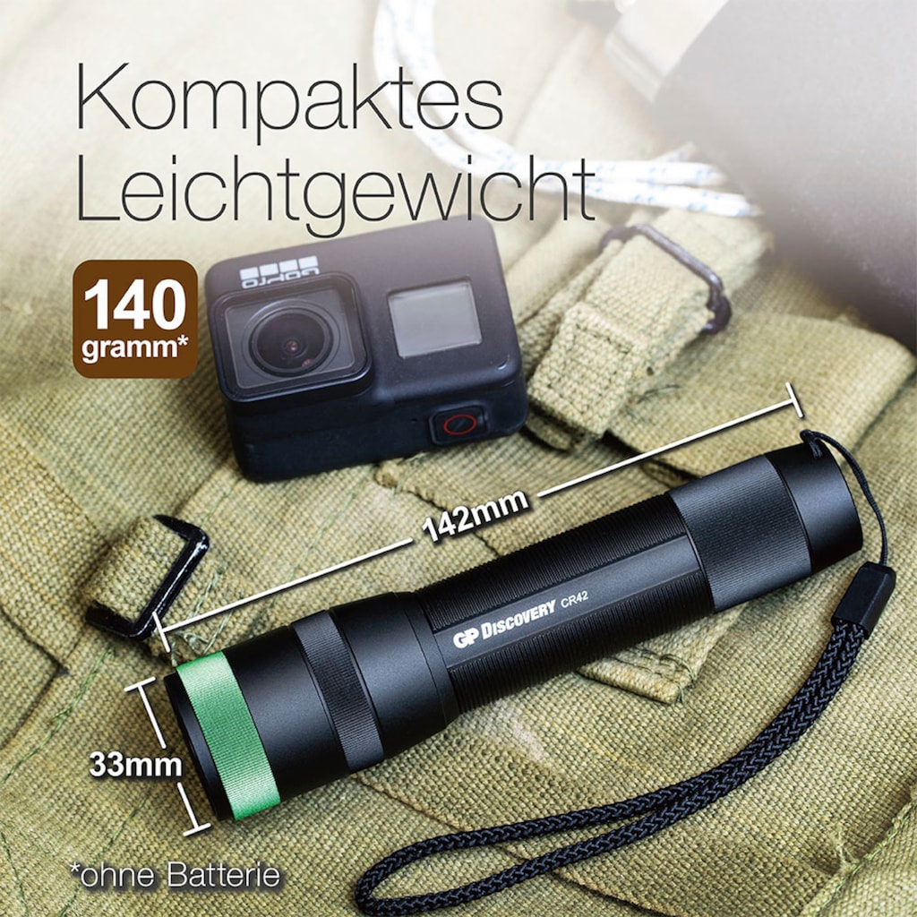 Taschenlampe »GP Discovery CR42 CRE LED«