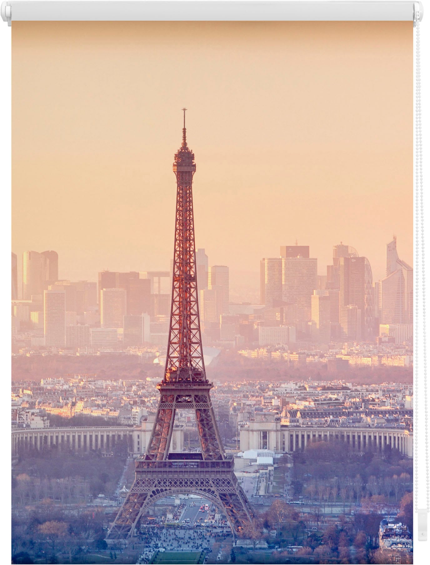 »Klemmfix freihängend, 3 Jahren kaufen online Eiffelturm«, Seitenzugrollo mit LICHTBLICK Lichtschutz, bedruckt XXL Motiv Garantie | ohne Bohren, ORIGINAL
