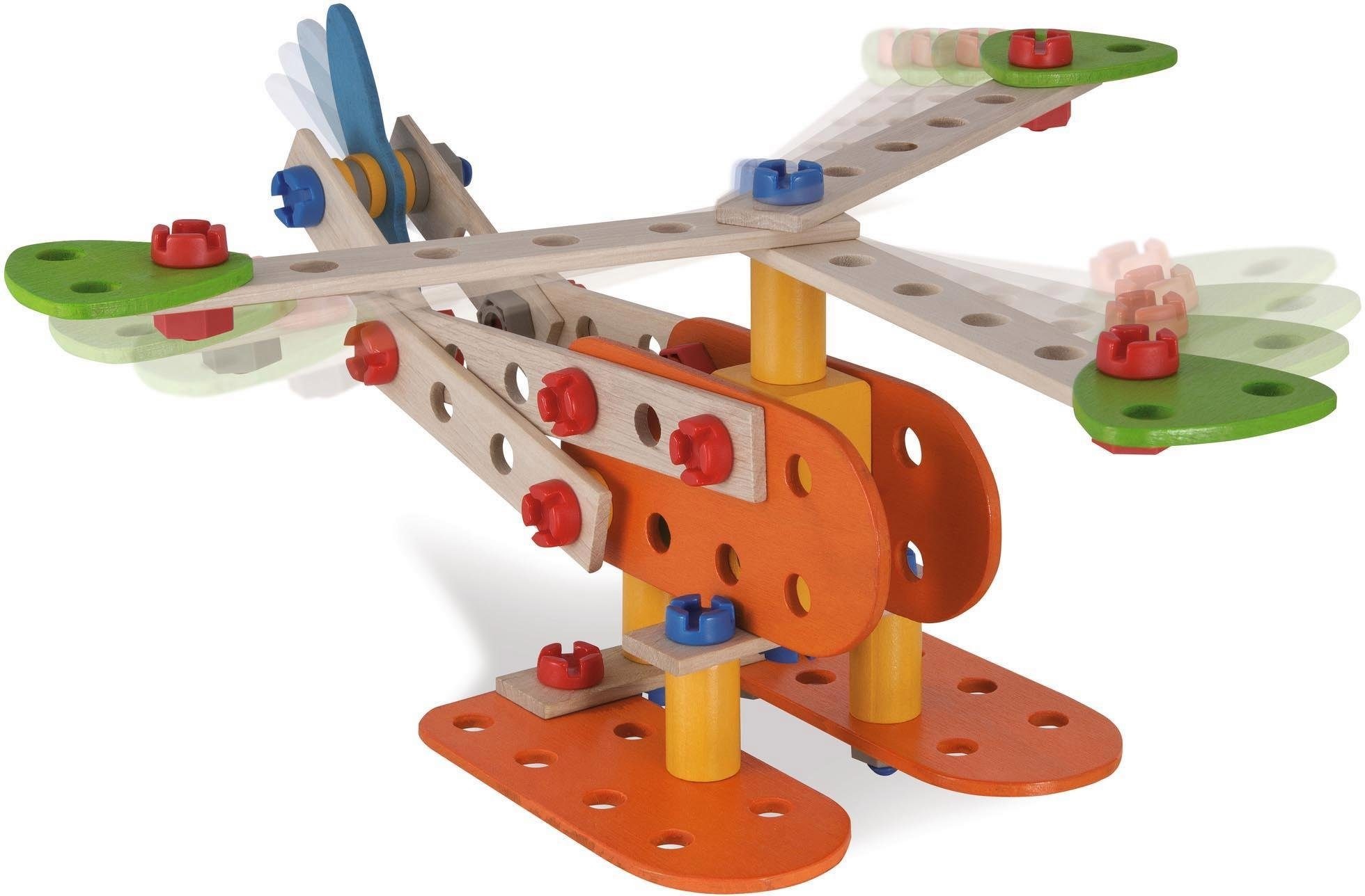 Eichhorn Konstruktionsspielsteine »Constructor Flugzeug«, (90 St.), Made in Germany, FSC®- schützt Wald - weltweit