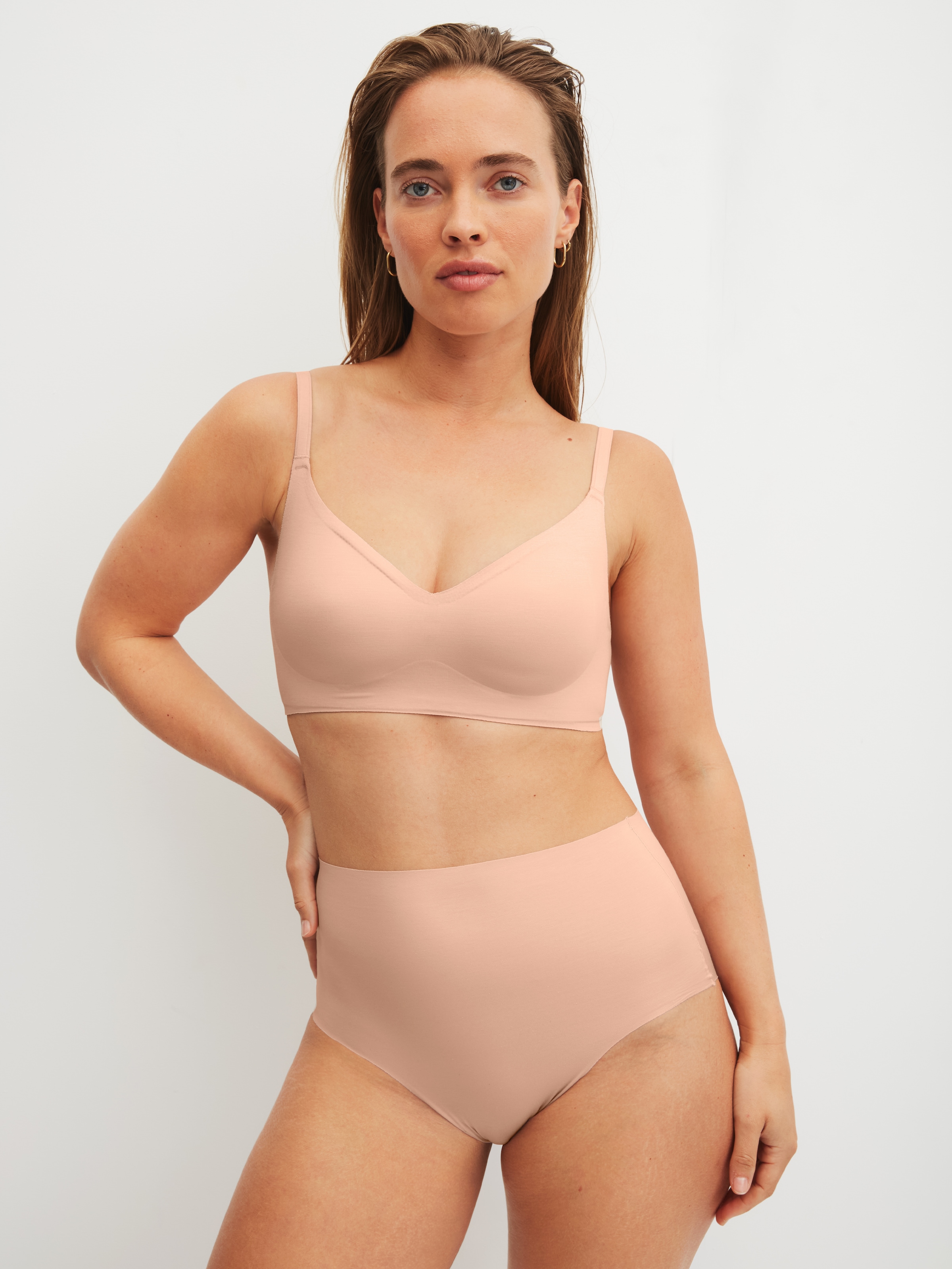 CALIDA High-Waist-Slip »Natural Skin« mit hohem Bund, flache Abschlüsse, Interlock-Qualität