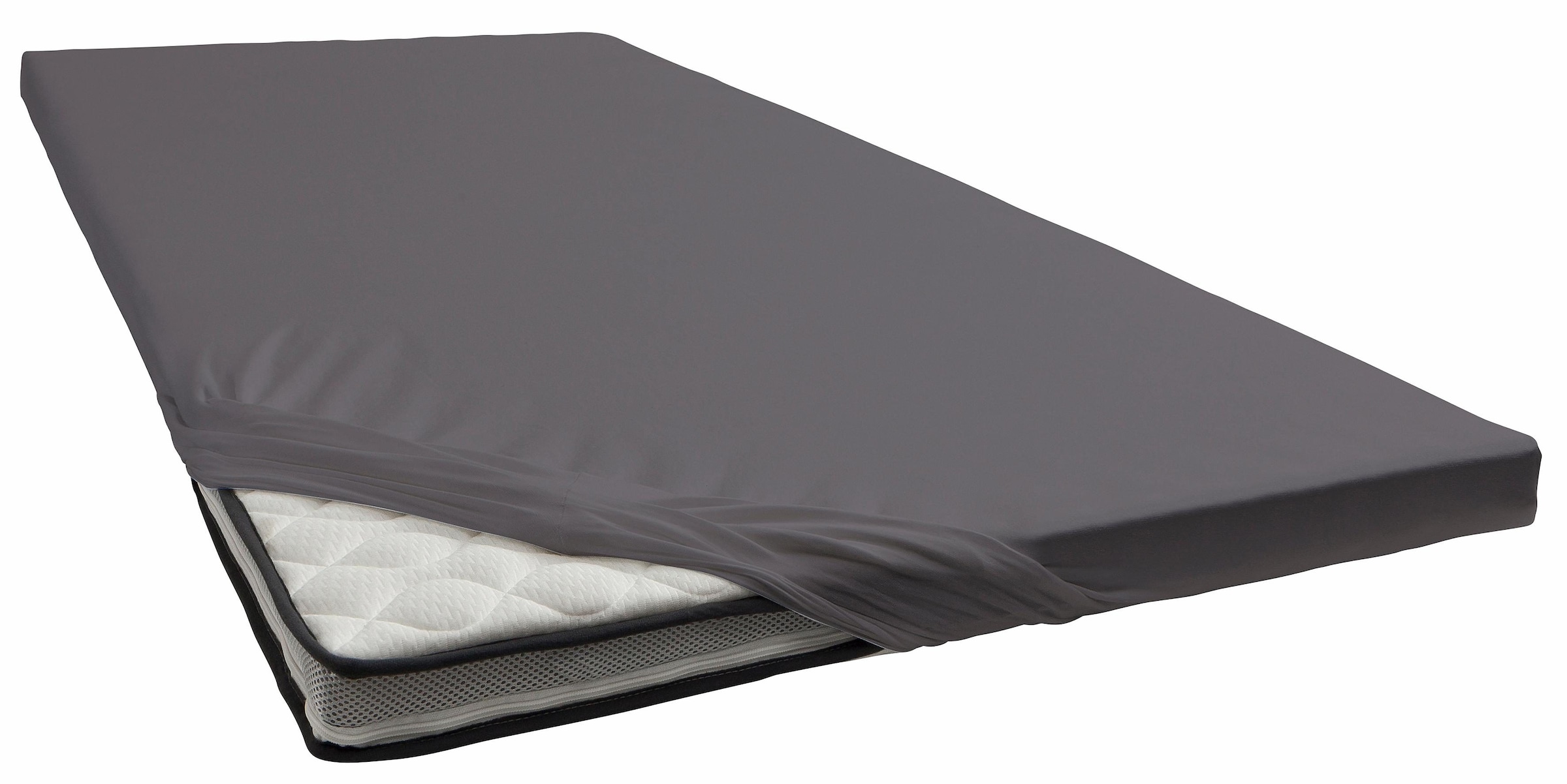 bellana Spannbettlaken »bellana deluxe für Topper, mit Elasthan, Premium Jersey 230 g/m²« mit 5% Elasthan, für Topper mit 4-10cm Höhe, bügelfrei, faltenfrei