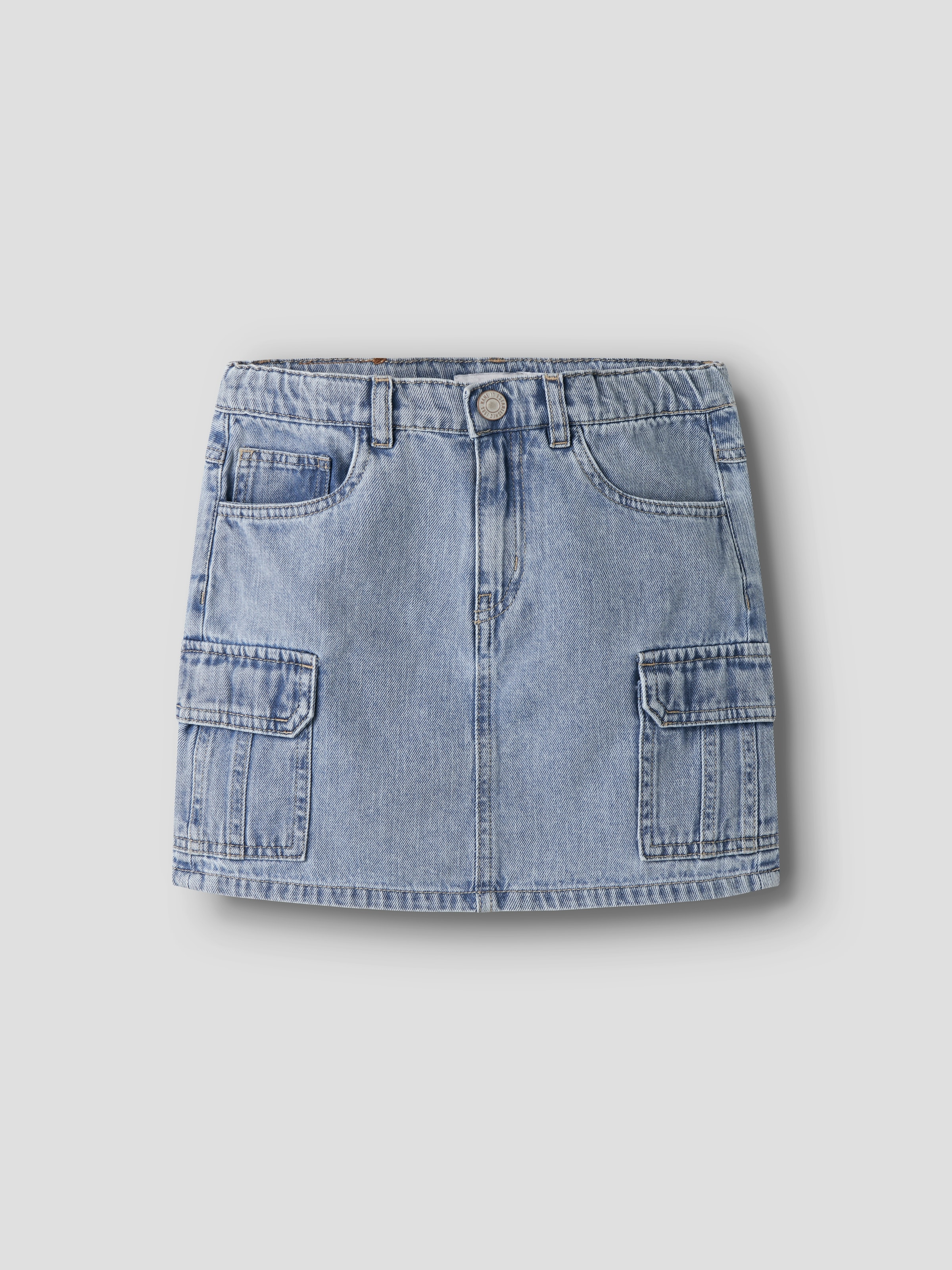 Name It Jeansrock »NKFMELLA DNM CARGO SKIRT 2288-OV D« Baumwolle, Cargotaschen, Used Look