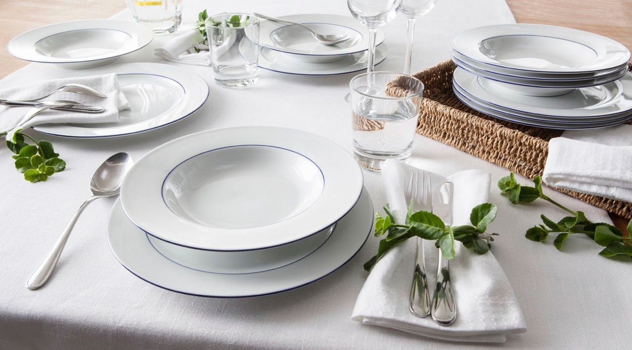 Retsch Arzberg Tafelservice »Teller Set, Geschirr-Set Heike Blaurand« Made in Germany, 12 Teile, für 6 Personen