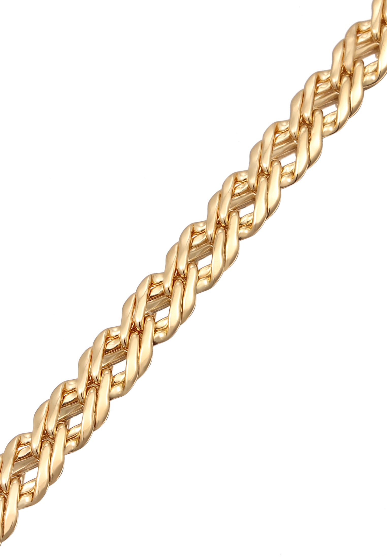 Elli Armkette »Armband Panzerkette Gliederarmband goldfarben für Damen«