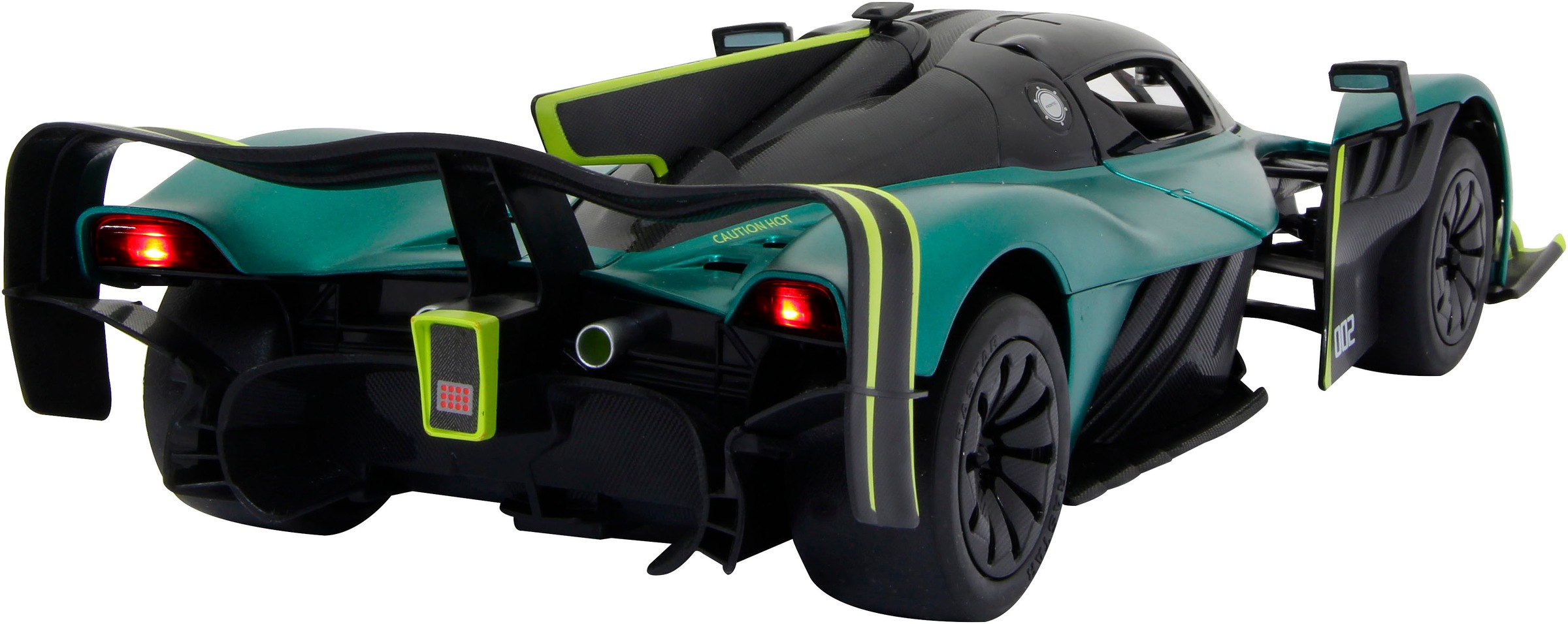 Jamara RC-Auto »Aston Martin Valkyrie AMR Pro, dunkelgrün, 2,4GHz, Tür manuell« mit LED Beleuchtung