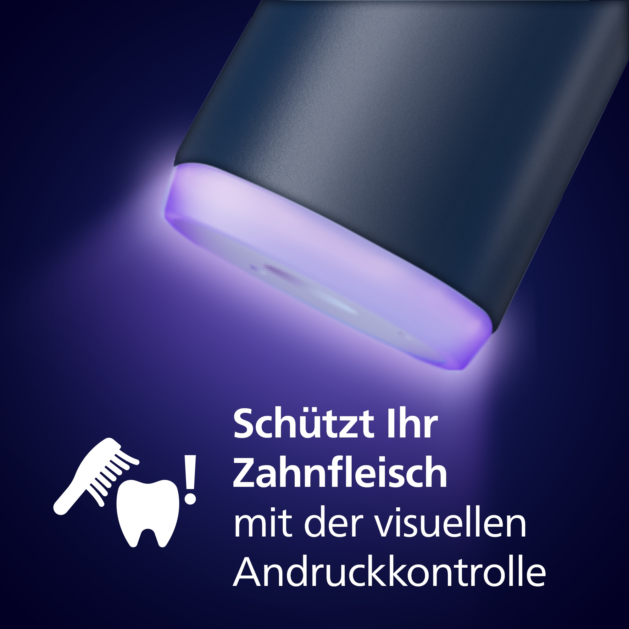 Philips Sonicare Elektrische Zahnbürste »Series 6100«, 1 St. Aufsteckbürsten, mit Andruckkontrolle, 2 Putzeinstellungen und 3 Intensitätsstufen