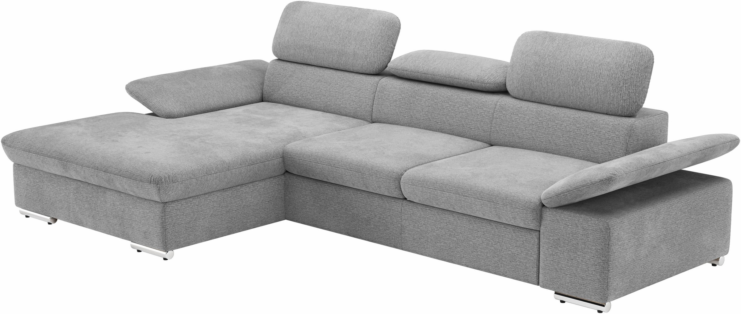 sit&more Ecksofa »Valantine L-Form, B: 286 cm«, mit Arm- & Kopfteilverstellung, optional mit Bettfunktion