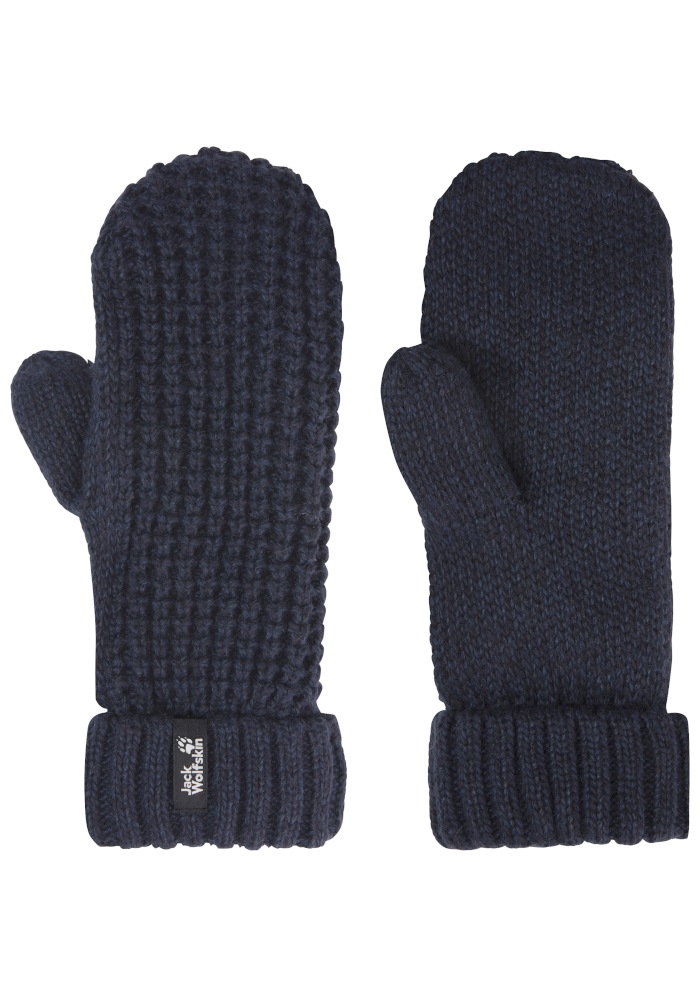 Jack Wolfskin Medley Knit Mitten Women Warme Strick-Fäustlinge Damen S blue
