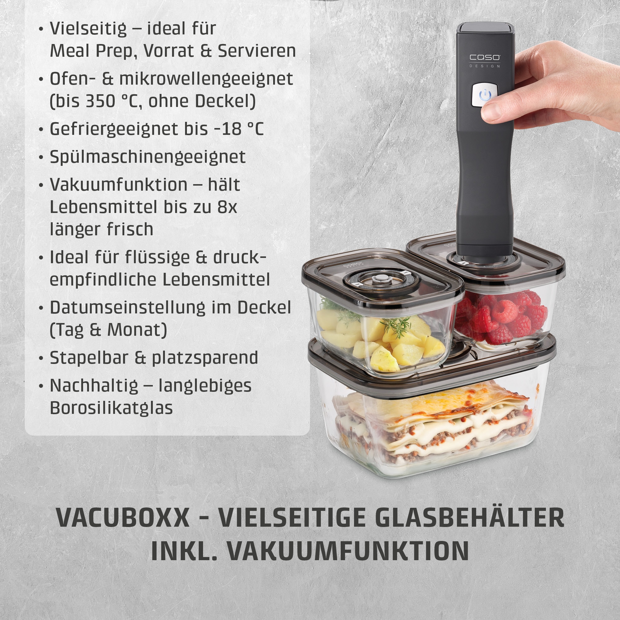 Caso Vakuumierer »1169 Vacu OneTouch Eco-Set«