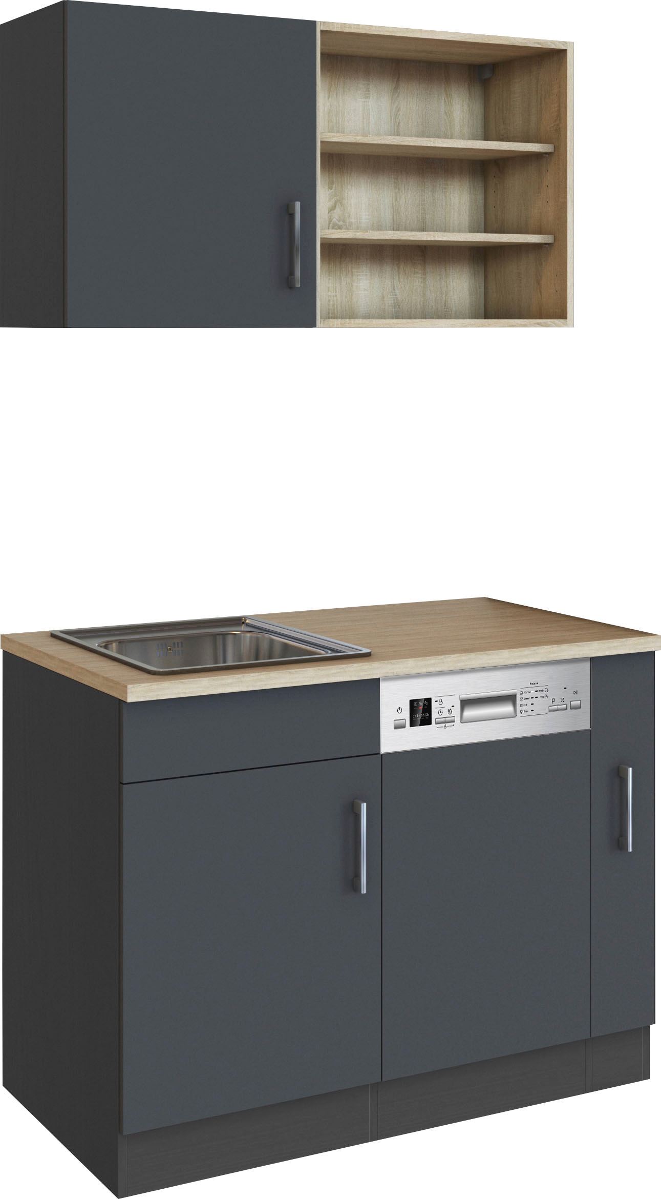 KOCHSTATION Pantryküche »KS-Mali« Breite 110 cm, mit E-Geräten