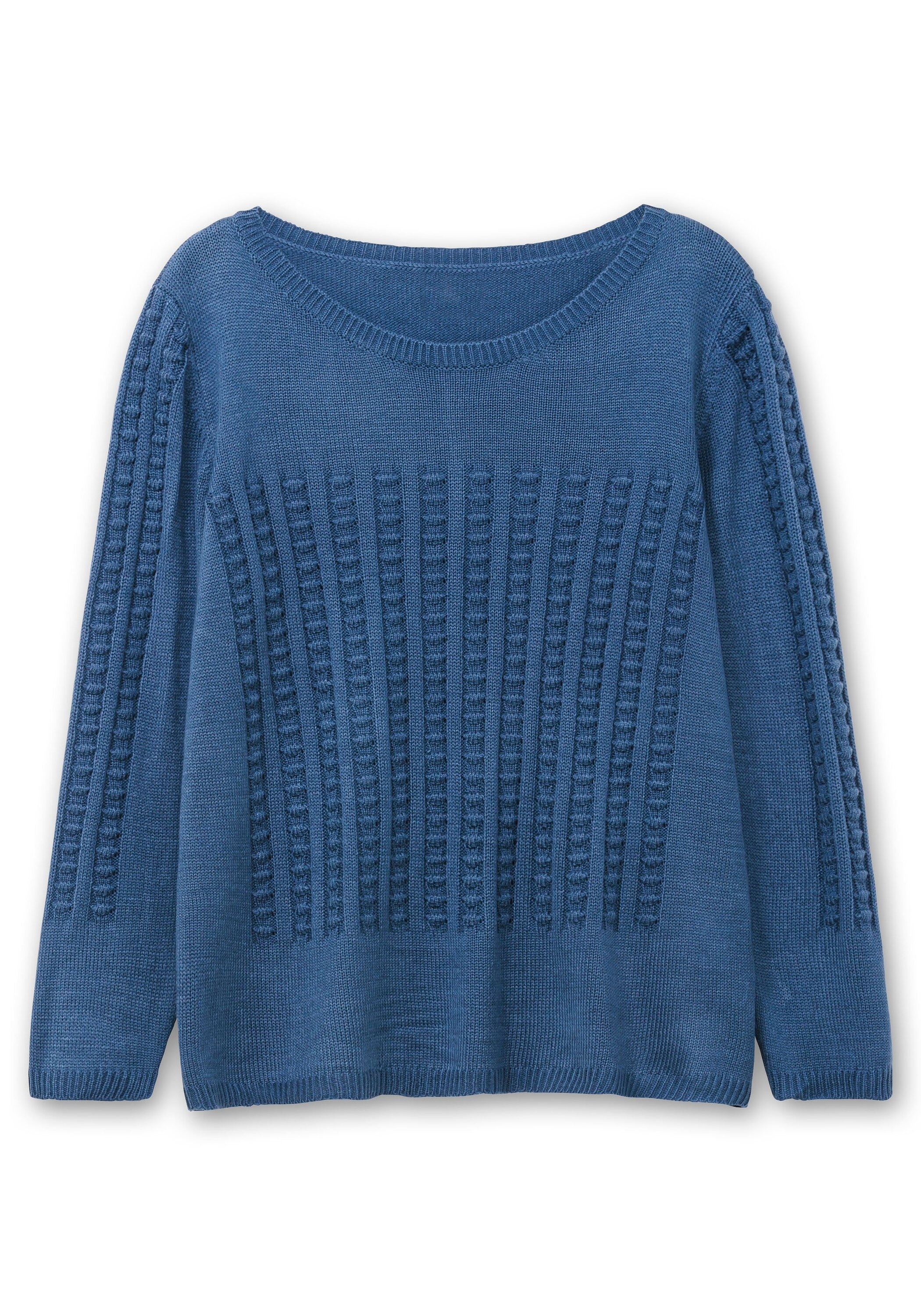 Sheego Rundhalspullover »Pullover mit 3D-Strickmuster«