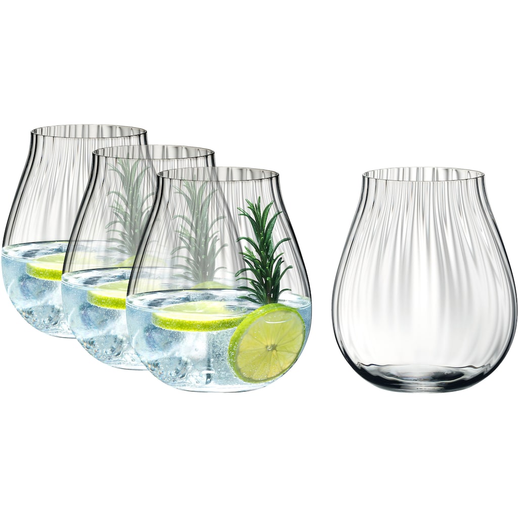 RIEDEL THE SPIRIT GLASS COMPANY Cocktailglas »Mixing Sets«, (Set, 4 tlg., GIN SET OPTIC "O")