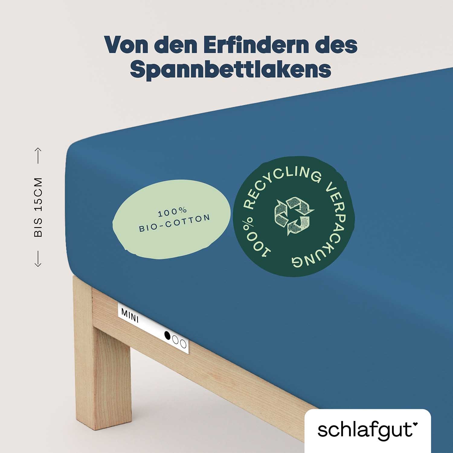 Schlafgut Spannbettlaken »Casual Mini Spannbettlaken« für Kinder, MADE IN GREEN by OEKO-TEX®