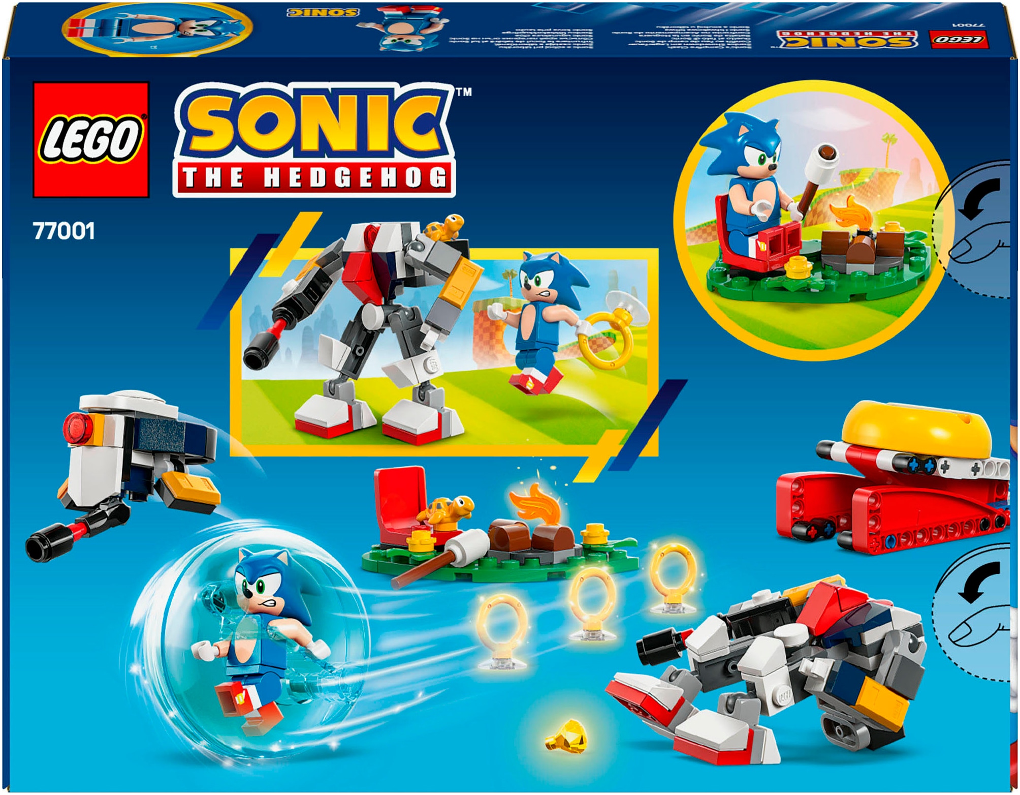 LEGO® Konstruktionsspielsteine »Sonics Showdown am Lagerfeuer (77001), LEGO Sonic« Made in Europe