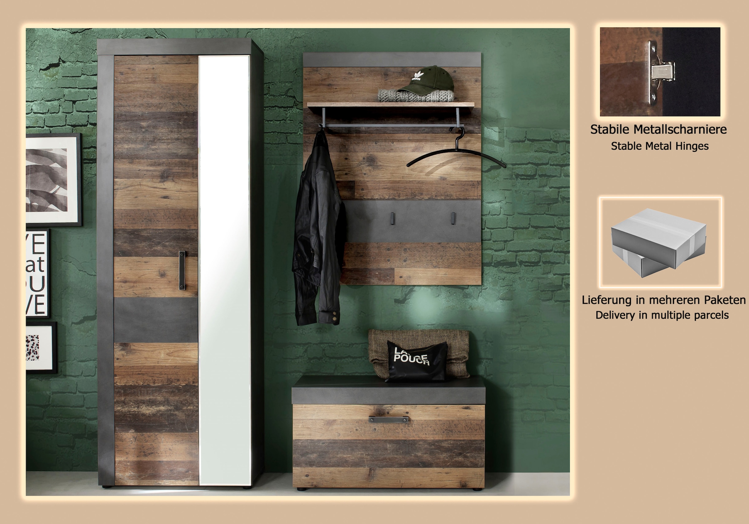 INOSIGN Garderoben-Set »Ilana« Set, 3 Stk. tlg.