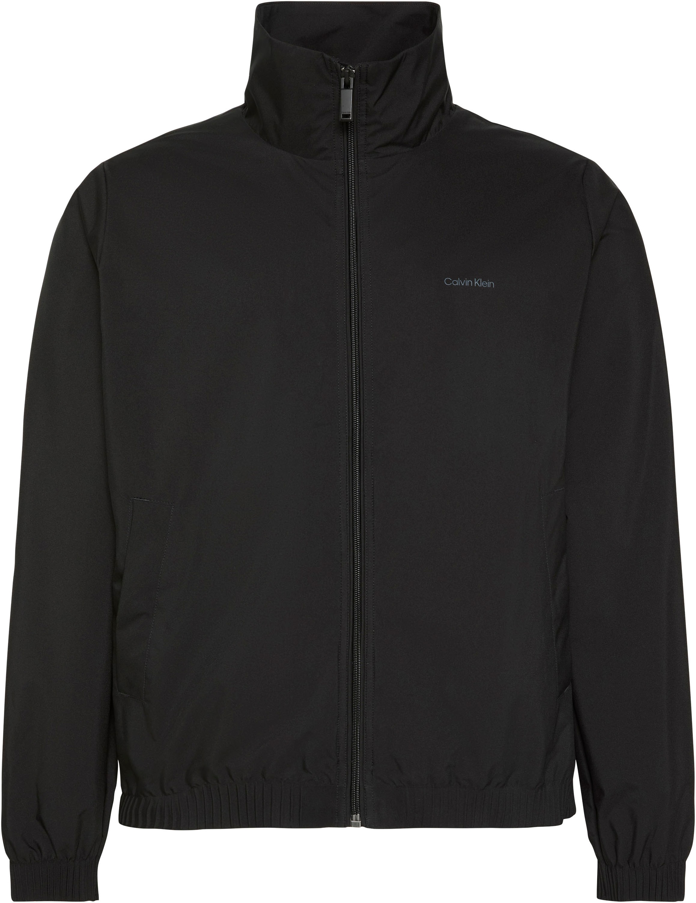 Calvin Klein Windbreaker »LS NYLON STAND COLLAR WINDBREAKE« ohne Kapuze Regular fit mit Stehkragen