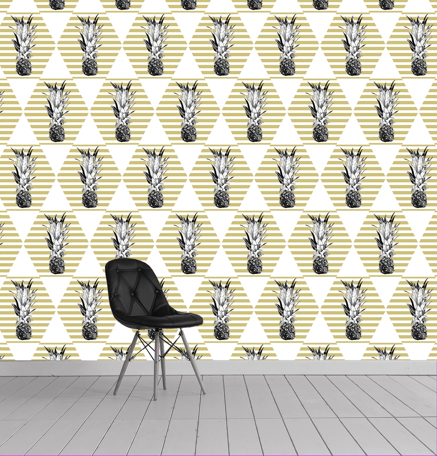 queence Vinyltapete »Beatrix«, bedruckt-tropisch, 90x250cm, selbstklebend, kinderleichte Anbringung, Sticker