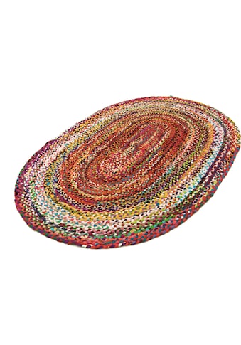 morgenland Wollteppich »Sisalteppich Teppich Indigo Stripy«, oval, 7 mm Höhe kaufen