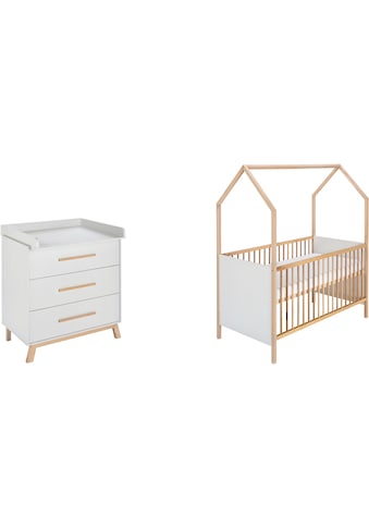 Schardt Babymöbel-Set »Sienna Grey«, (Spar-Set, 2 St., Hausbett, Wickelkommode), Made... kaufen