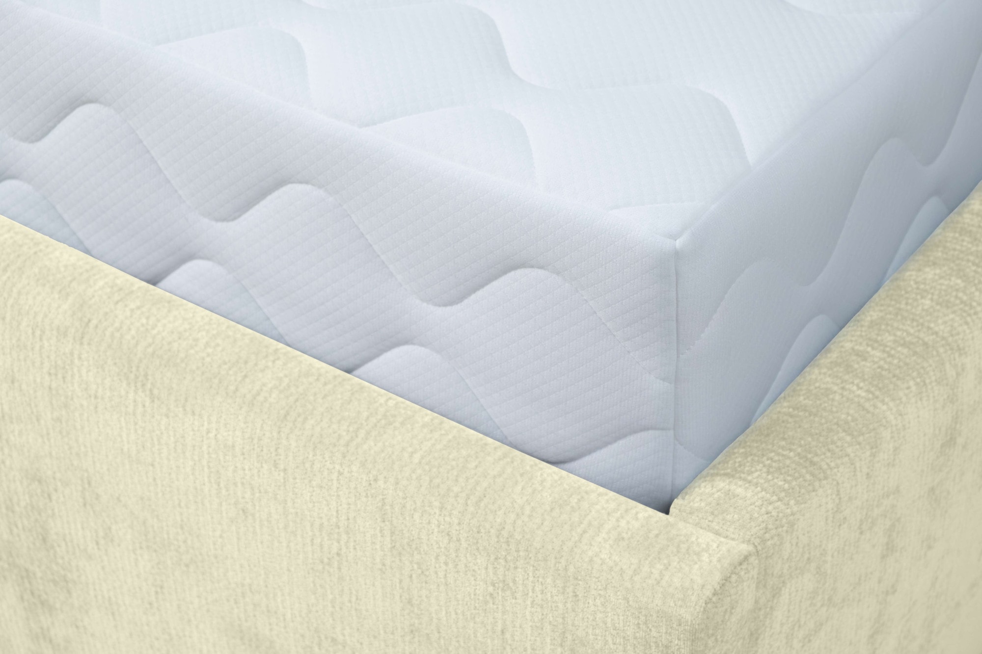 OTTO home Polsterbett »Vyllo, Doppelbett, Federkernbett, Komforbett, 160, 180 cm, Bettkästen« Mit 5-Zonen-TFK-Matratze H3, Lattenrost, Eicheapplikationen