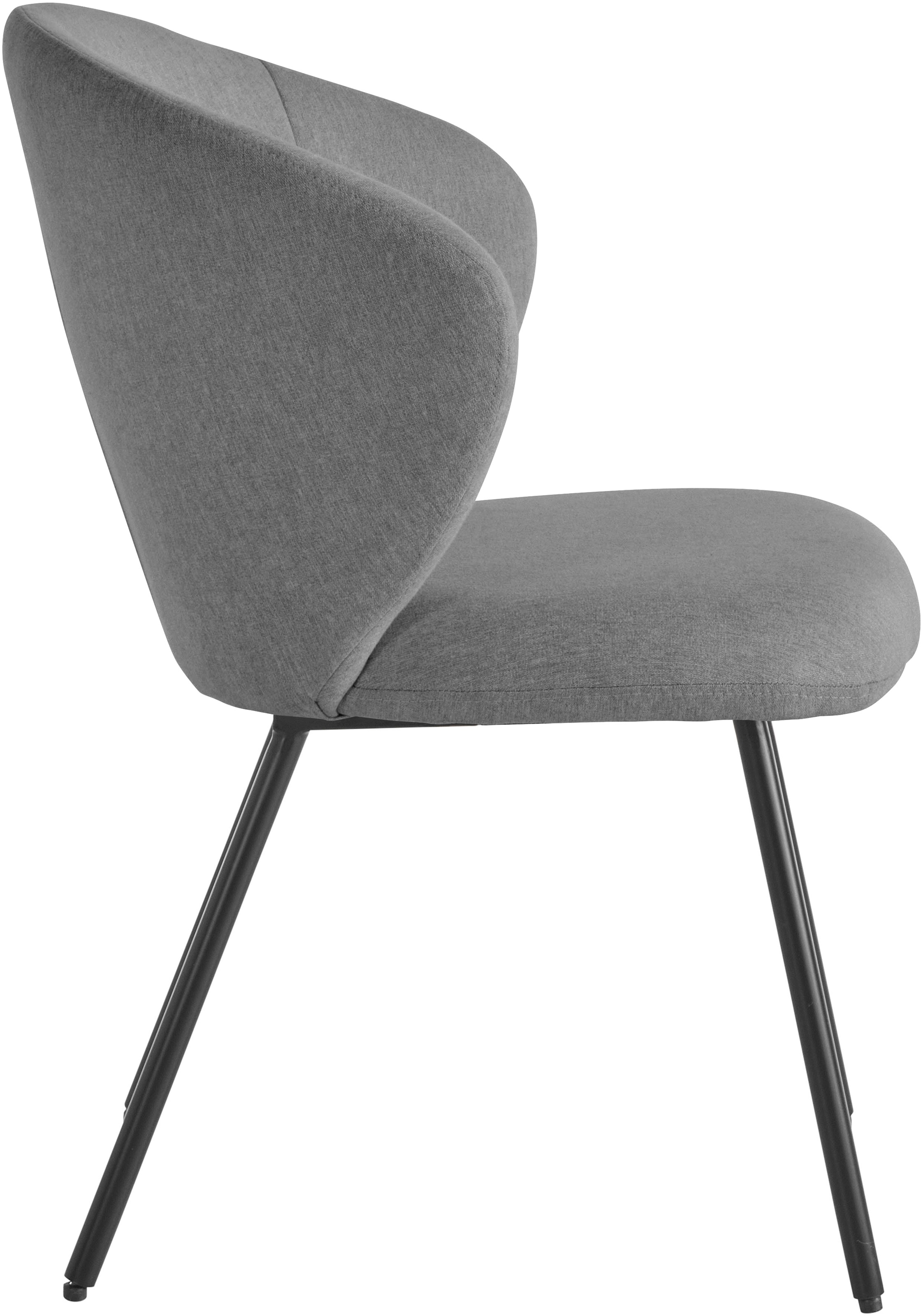 LeGer Home by Lena Gercke Esszimmerstuhl »Galilea«, (Set), 2 St., Struktur, mit elegantem Strukturstoffbezug und stabilem Metallfuß