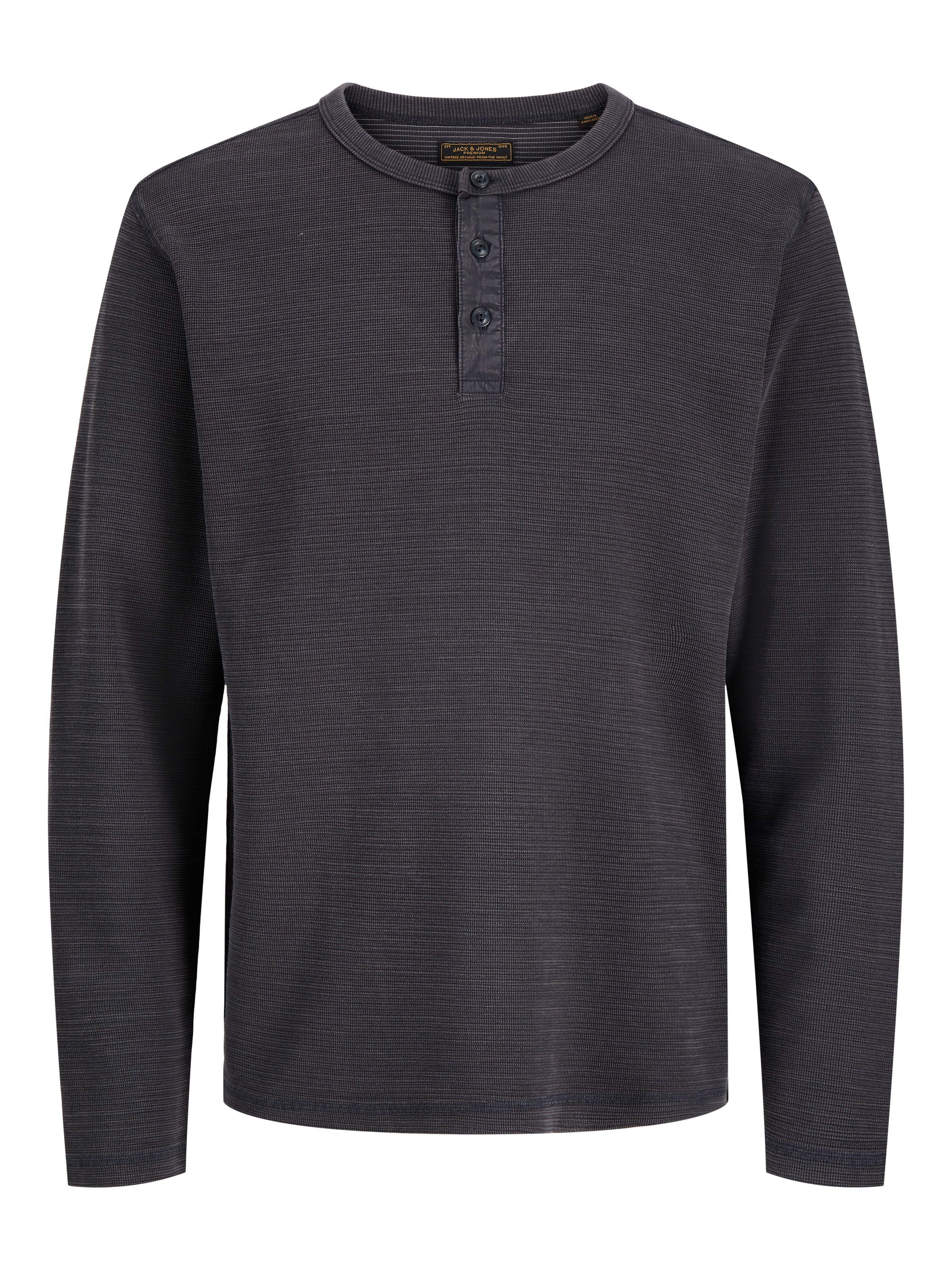 Jack & Jones PlusSize Langarmshirt »JPRBLUAARON LS HENLEY TEE PLS« Baumwollmischung, regular fit