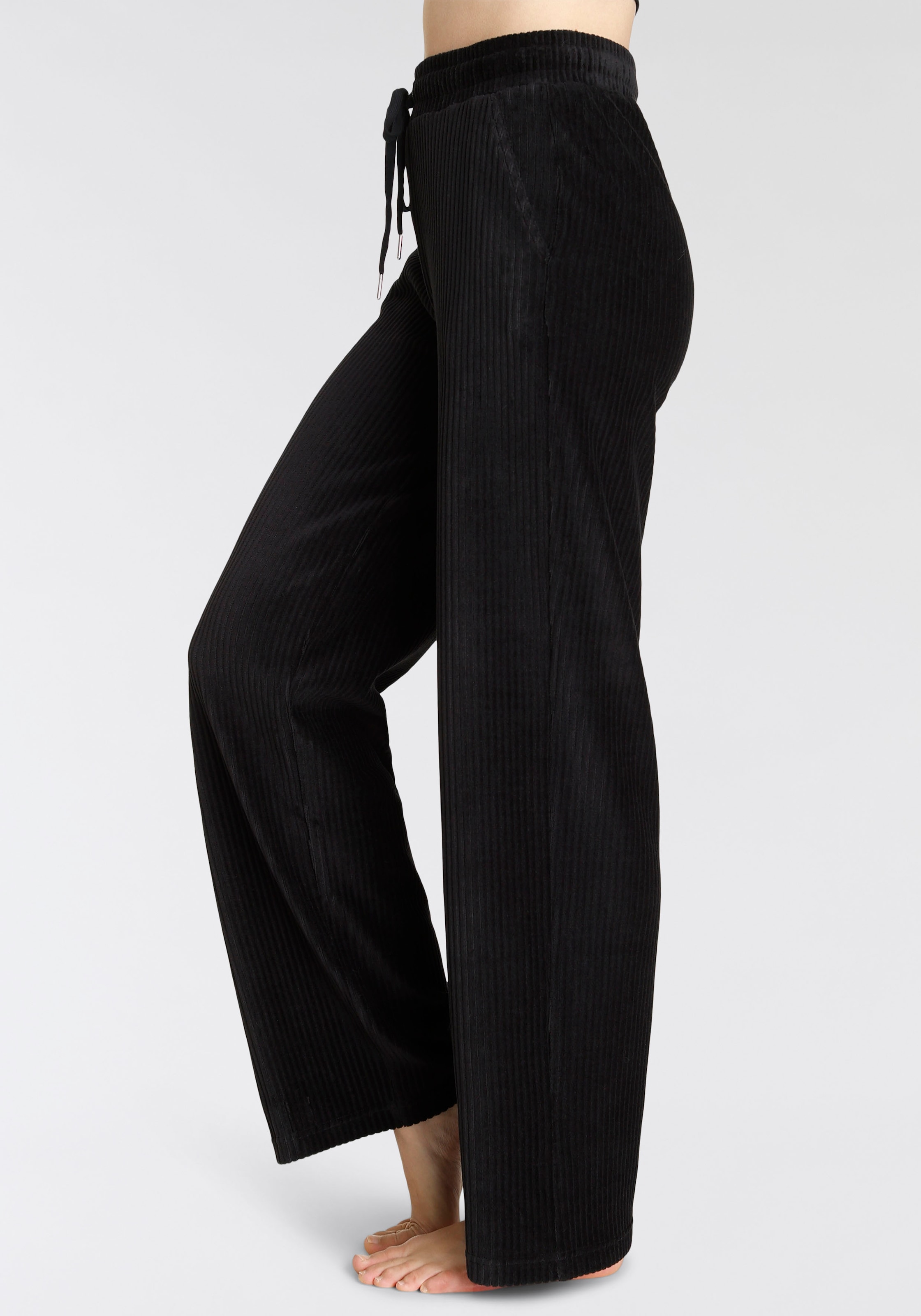 Vivance Homewearhose, mit breiter elastischen Cord Struktur, Loungewear