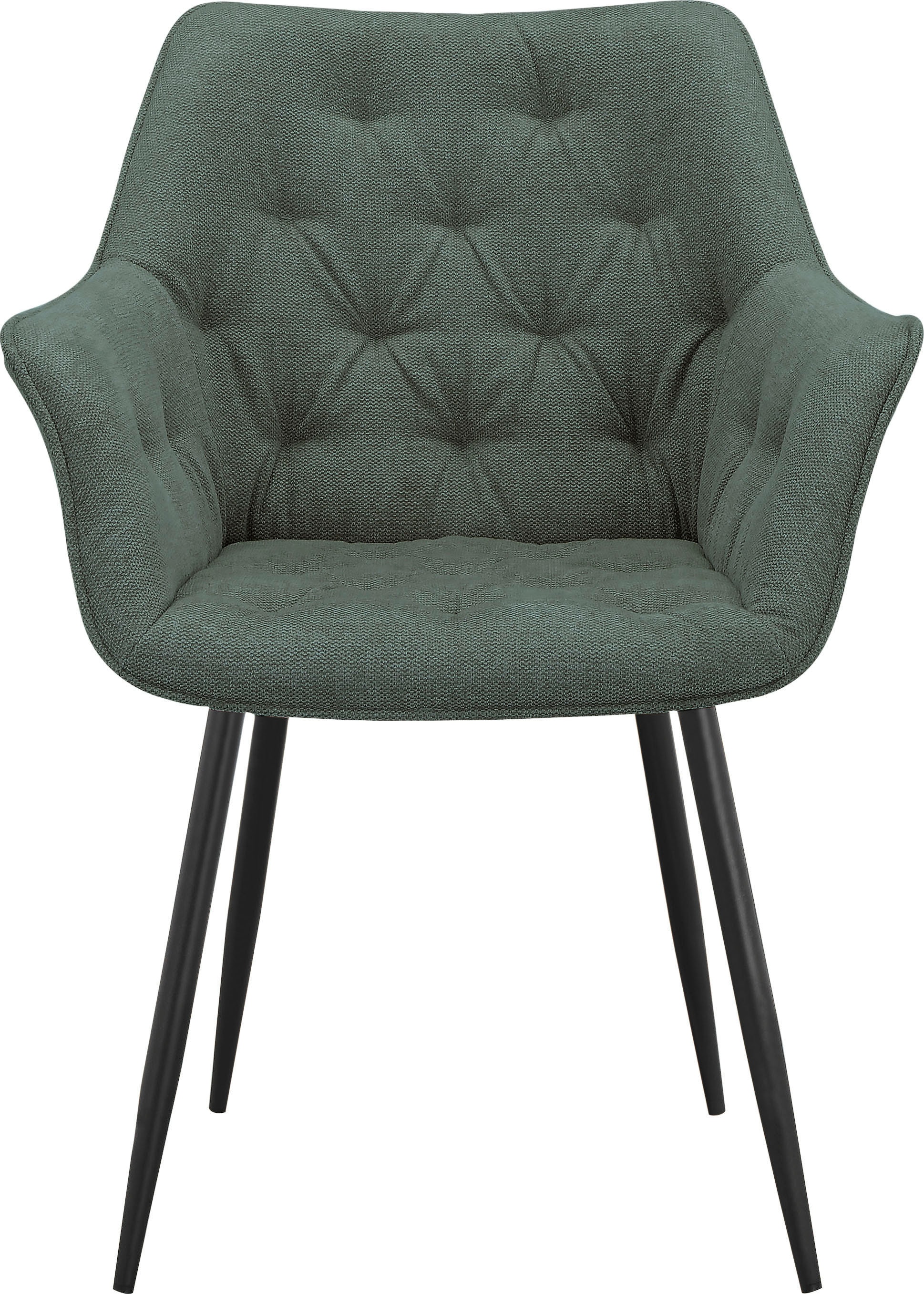 INOSIGN Esszimmerstuhl »Jaciara«, 2 St., Webstoff, im 2er Set erhältlich, Sitz und Rücken gepolstert, Sitzhöhe 48,5 cm