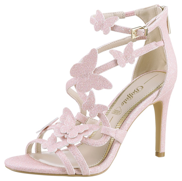 Sandalette, mit toller Schmetterling-Verzierung
