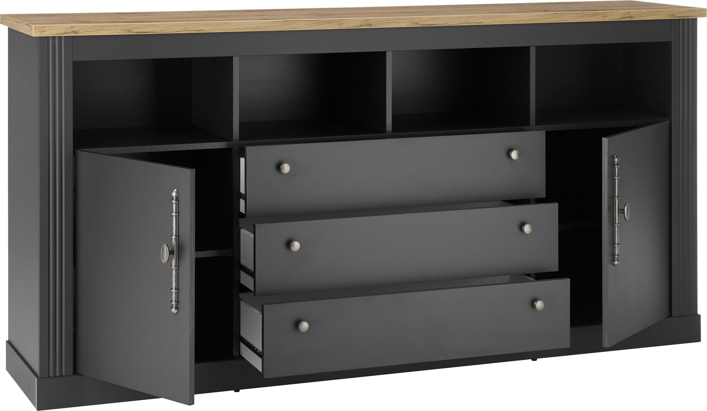 Home affaire Sideboard »WESTMINSTER BESTSELLER!«, (Breite ca. 193 cm), im romantischen Landhausstil