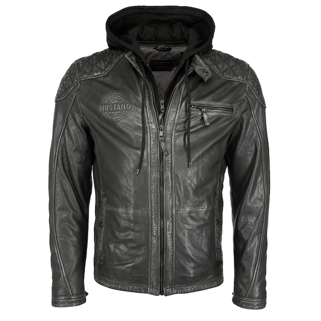 MUSTANG Bikerjacke »Lederjacke 31020245« bei ♕